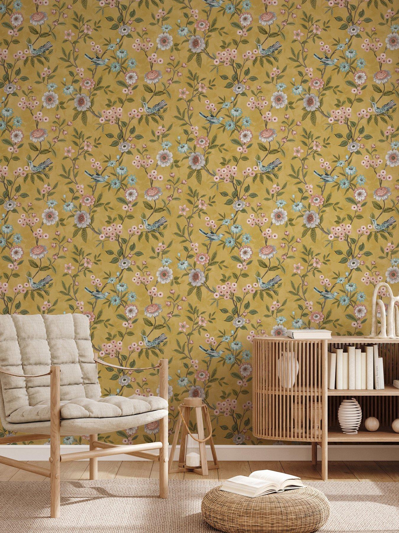 fine-decor-eleanor-floral-wallpaper-in-yellowoutfit