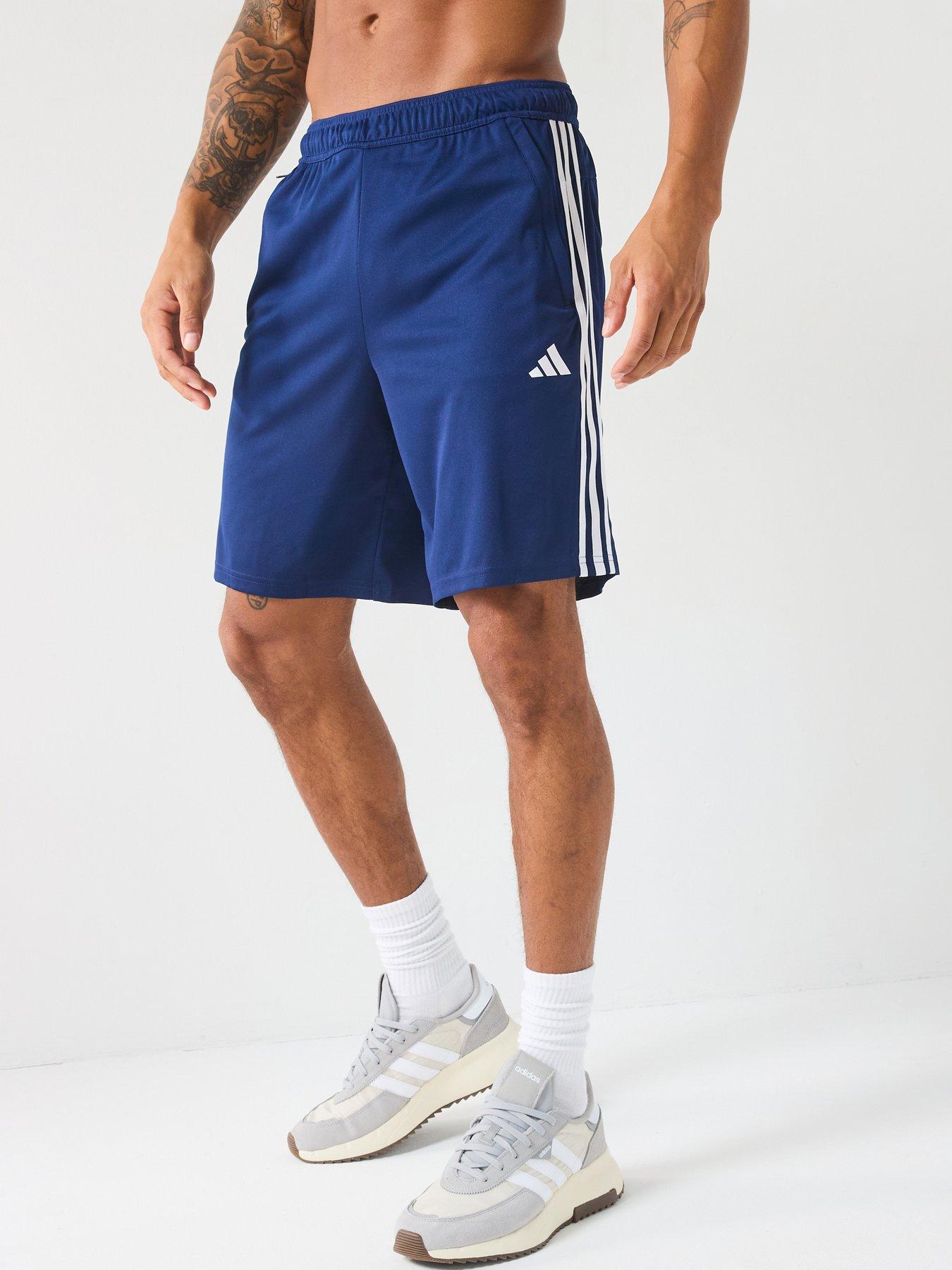 adidas-train-essentials-pique-3-stripes-training-shorts-blue