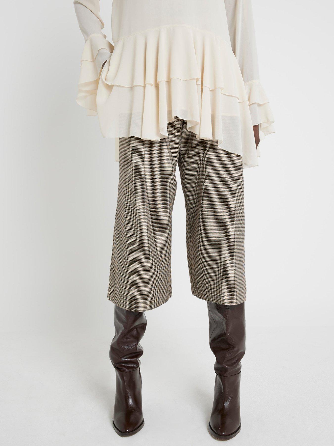 river-island-wide-leg-pleated-cropped-trouser-brown