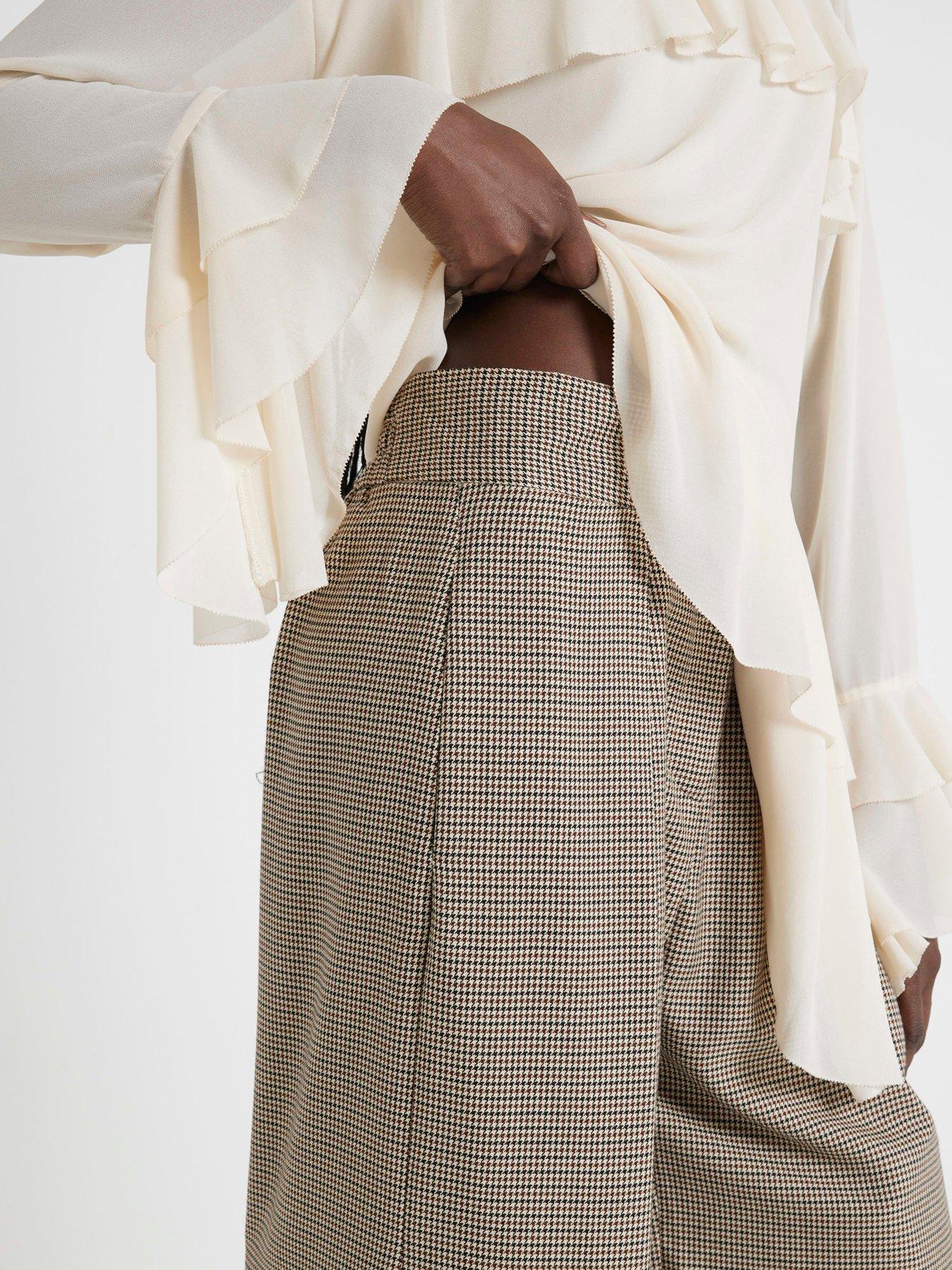 river-island-wide-leg-pleated-cropped-trouser-brownoutfit