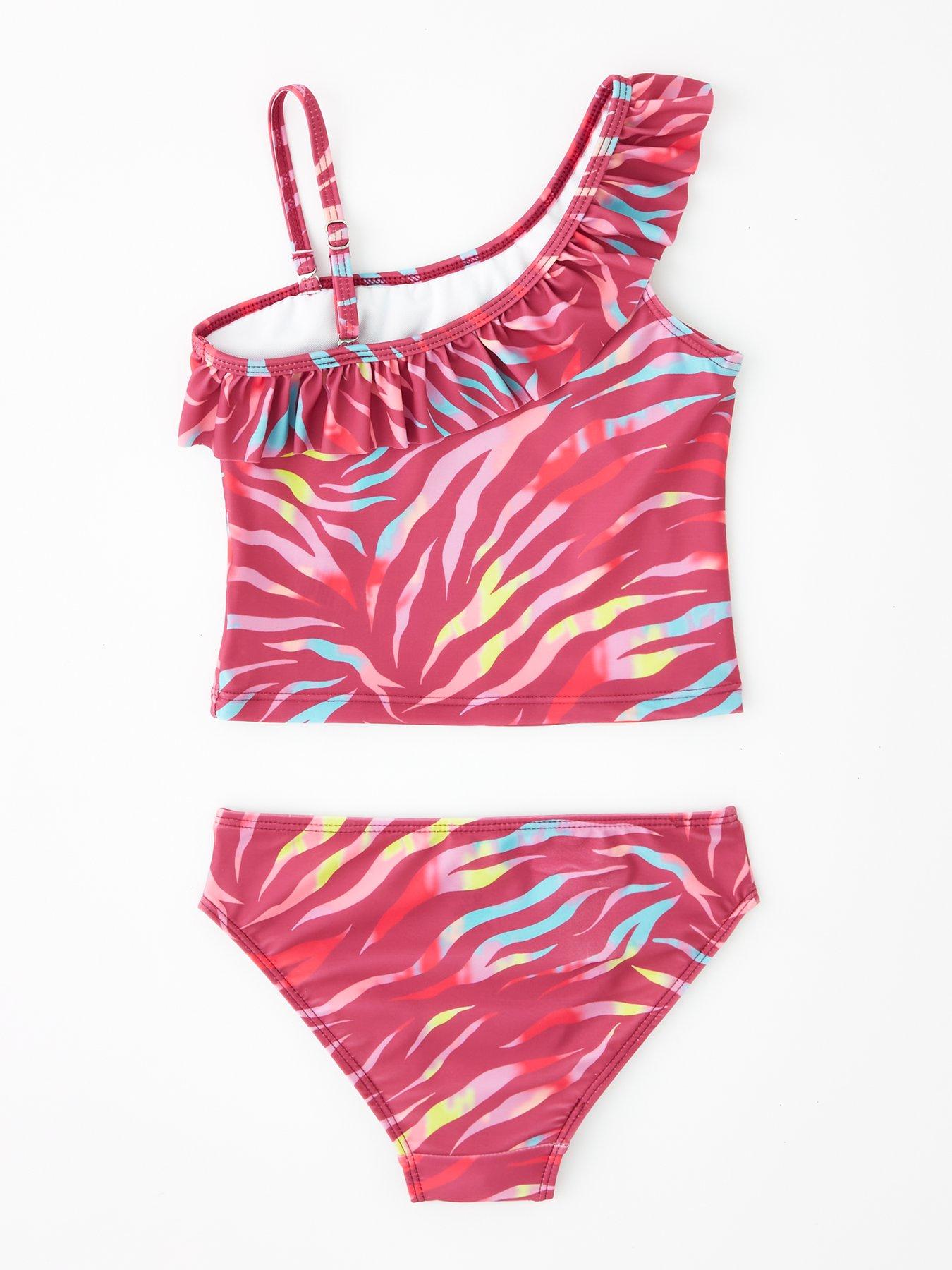 Image 2 of 4 of V by Very Girls Animal Print Tankini - Multi