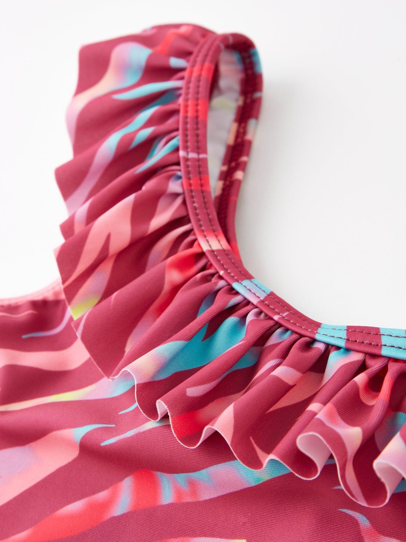 Image 3 of 4 of V by Very Girls Animal Print Tankini - Multi