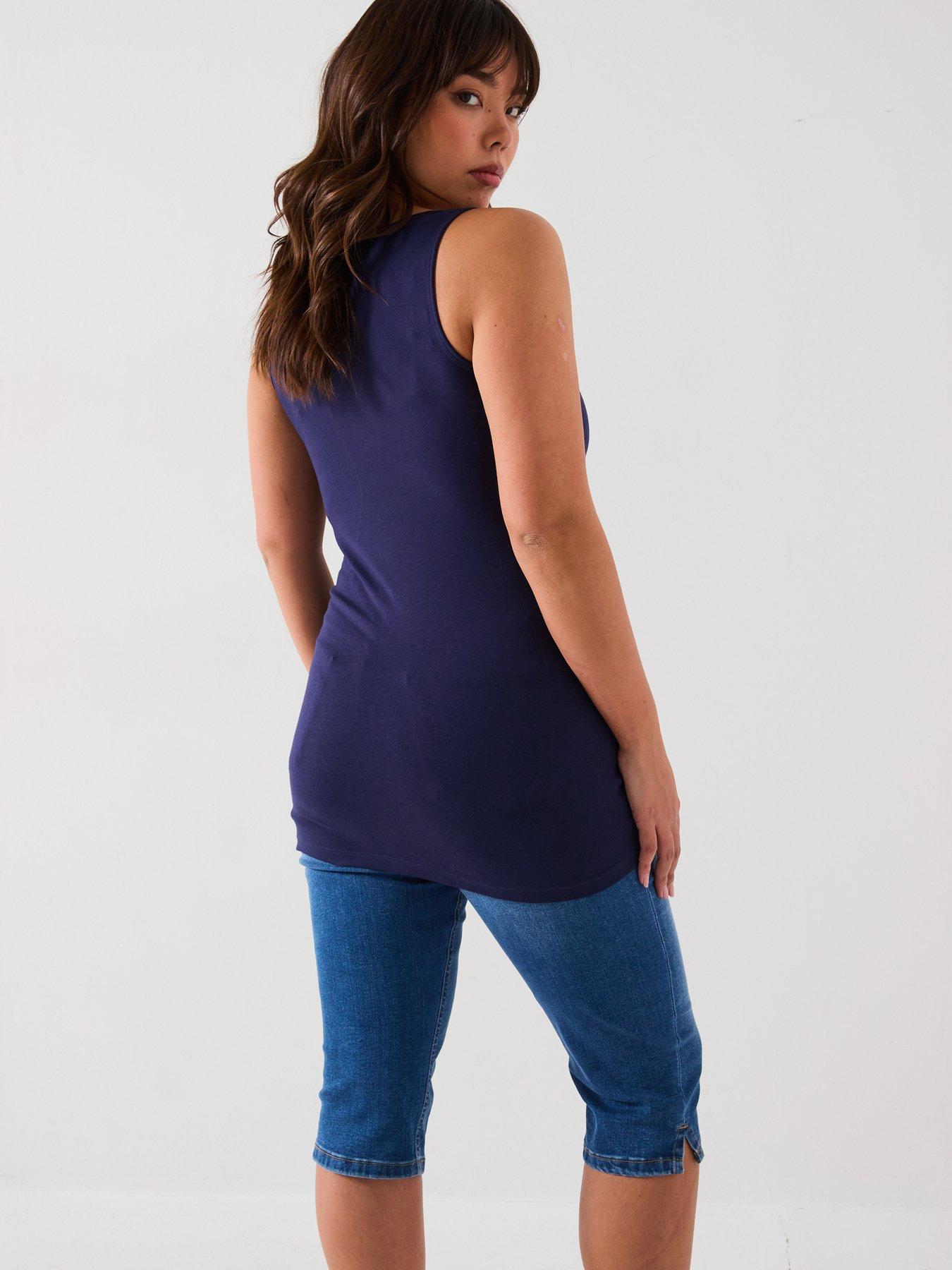 Image 3 of 7 of V by Very Curve 2 Pack Longline Vests - Multi