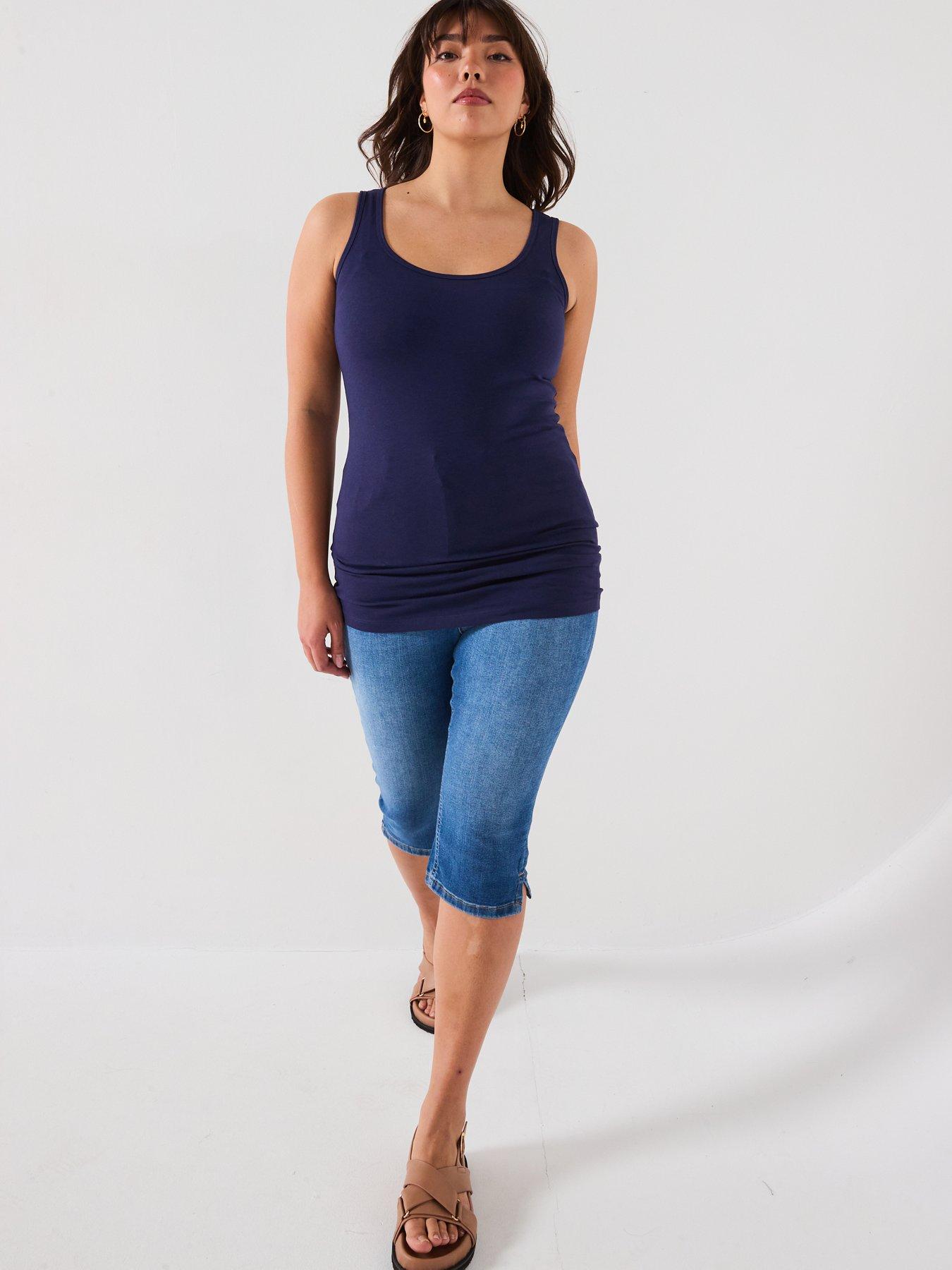 Image 4 of 7 of V by Very Curve 2 Pack Longline Vests - Multi