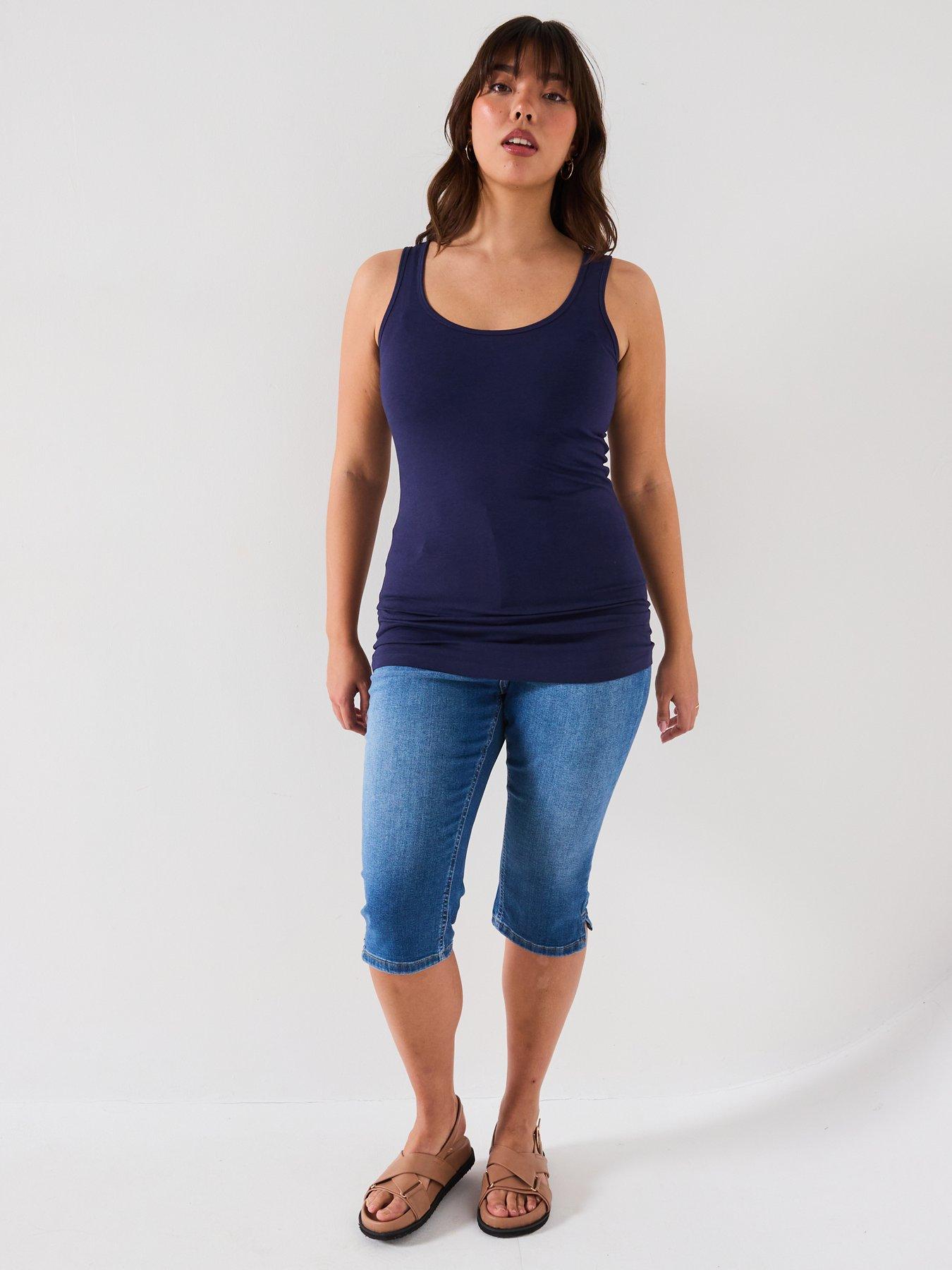 Image 7 of 7 of V by Very Curve 2 Pack Longline Vests - Multi