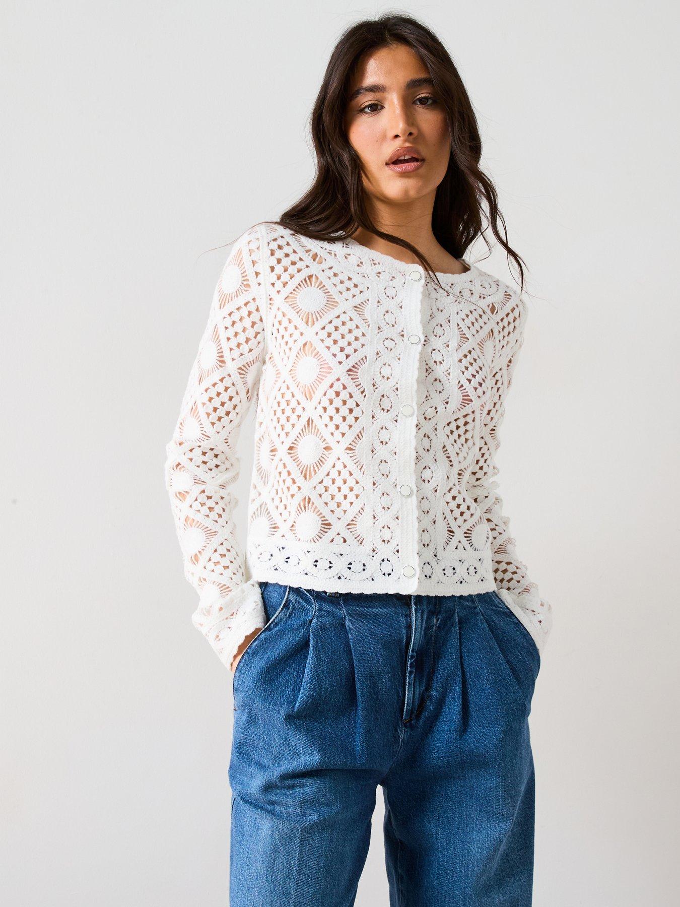 v-by-very-crew-neck-crochet-short-cardigan-ivory