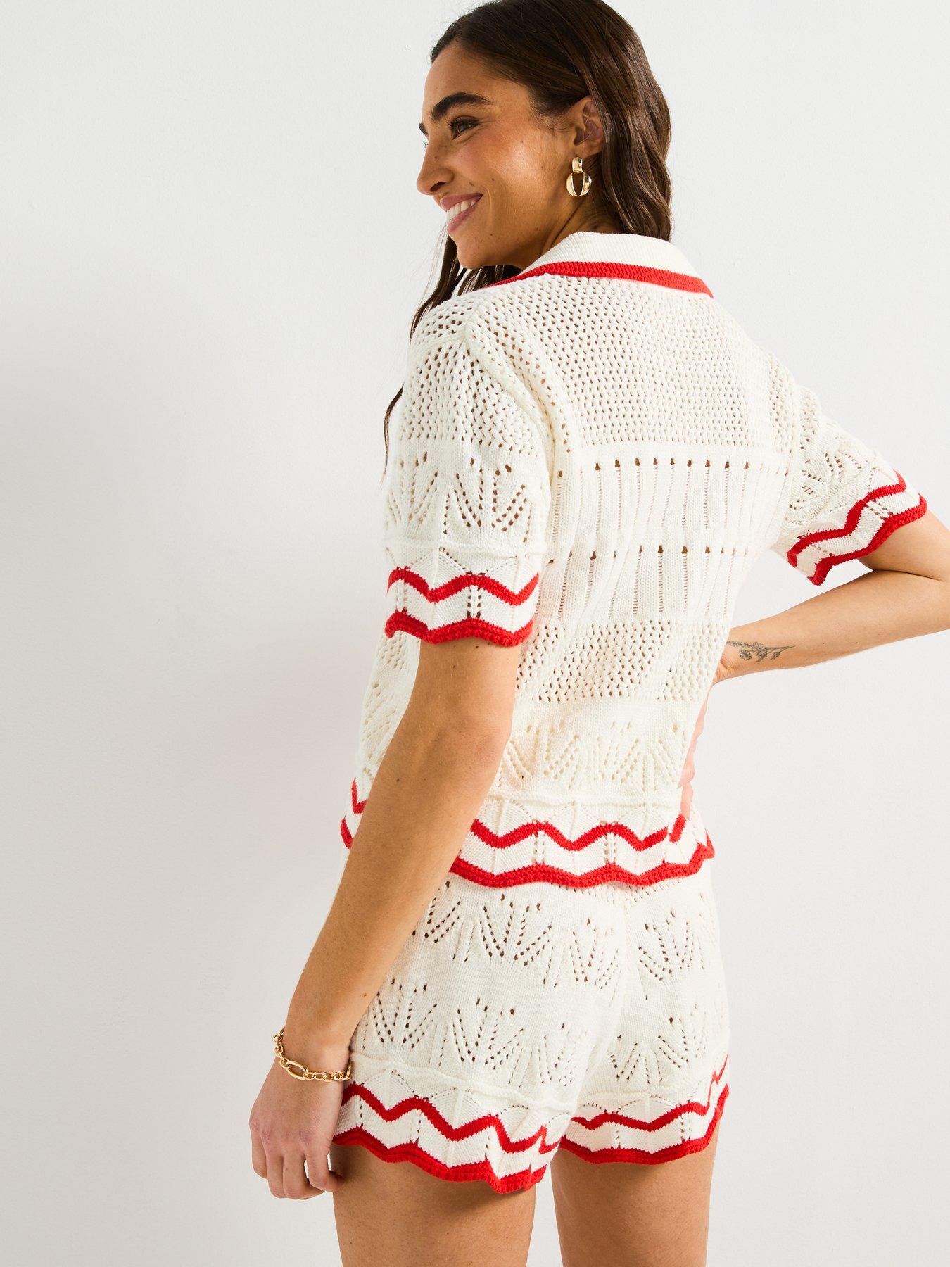 v-by-very-cotton-rich-pointelle-stripe-shirt-co-ord-creamstillFront