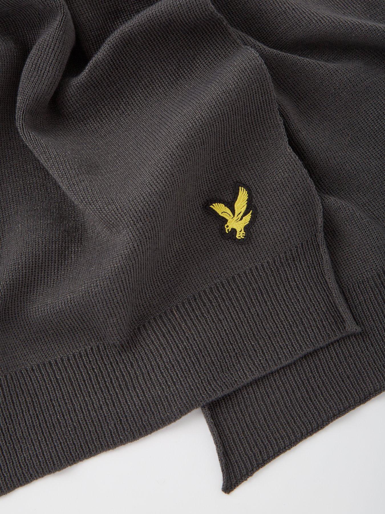 lyle-scott-lyle-amp-scott-knitted-scarf--browndetail