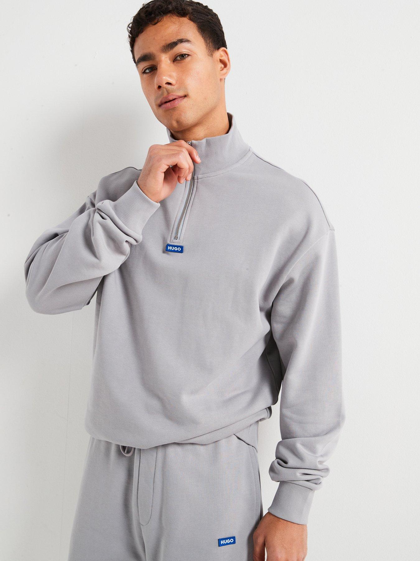 hugo-neeler-small-logo-14-zip-sweat-top-grey