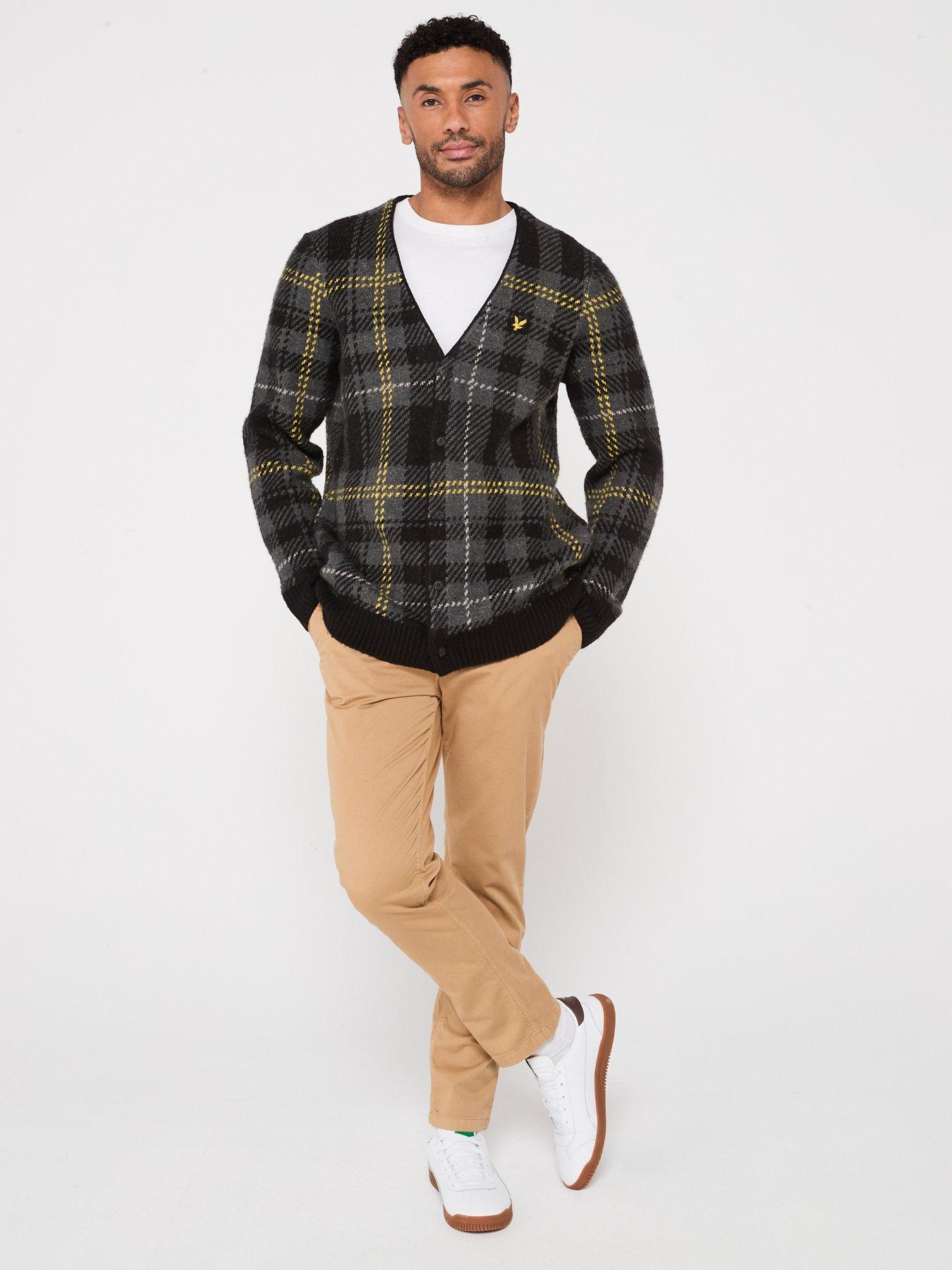 lyle-scott-brushed-tartan-knitted-cardigan-blackback