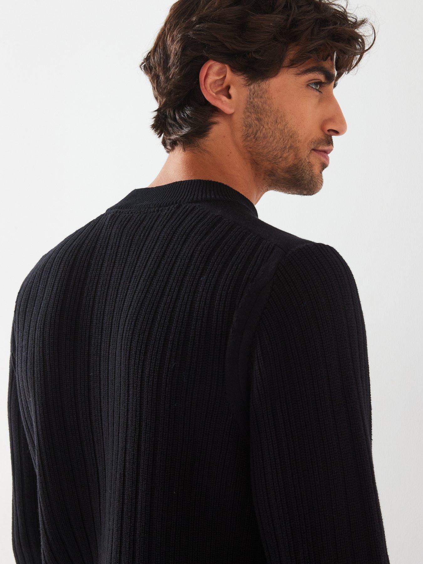 lyle-scott-lyle-amp-scott-ribbed-mock-neck-knitted-jumper--blackdetail