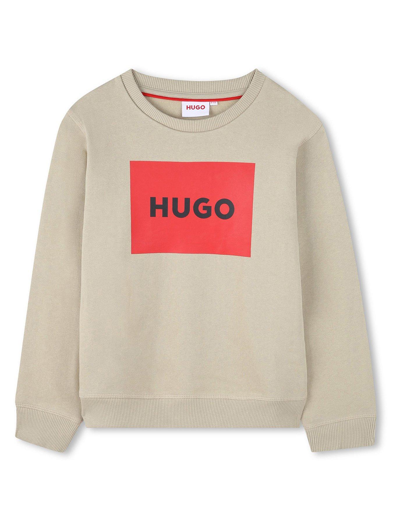 hugo-boys-square-logo-sweatshirt-beige