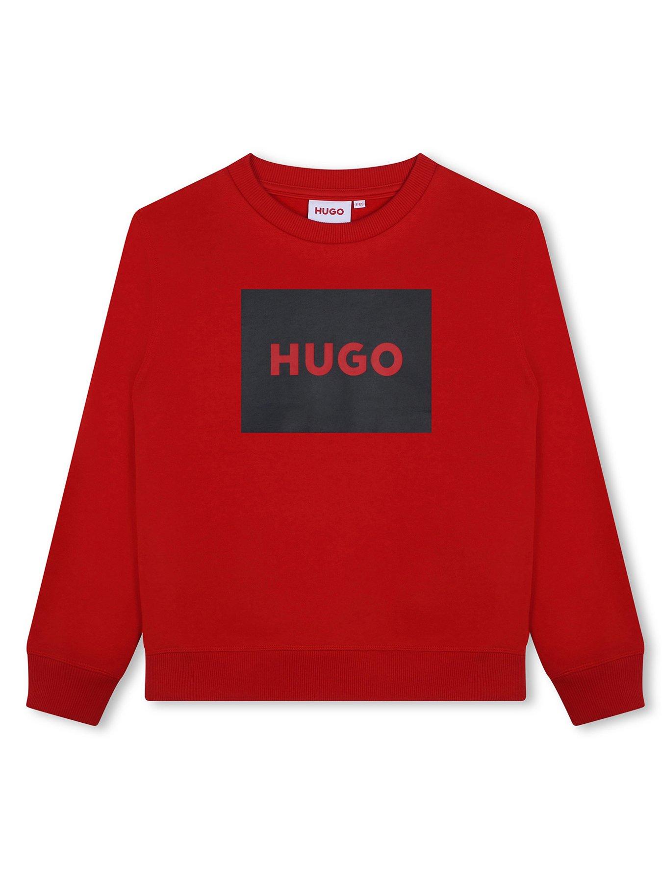 hugo-boys-square-logo-sweatshirt-red