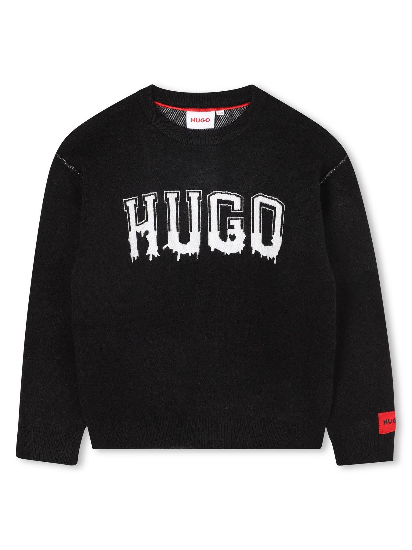 hugo-boys-logo-jumper-blackoutfit