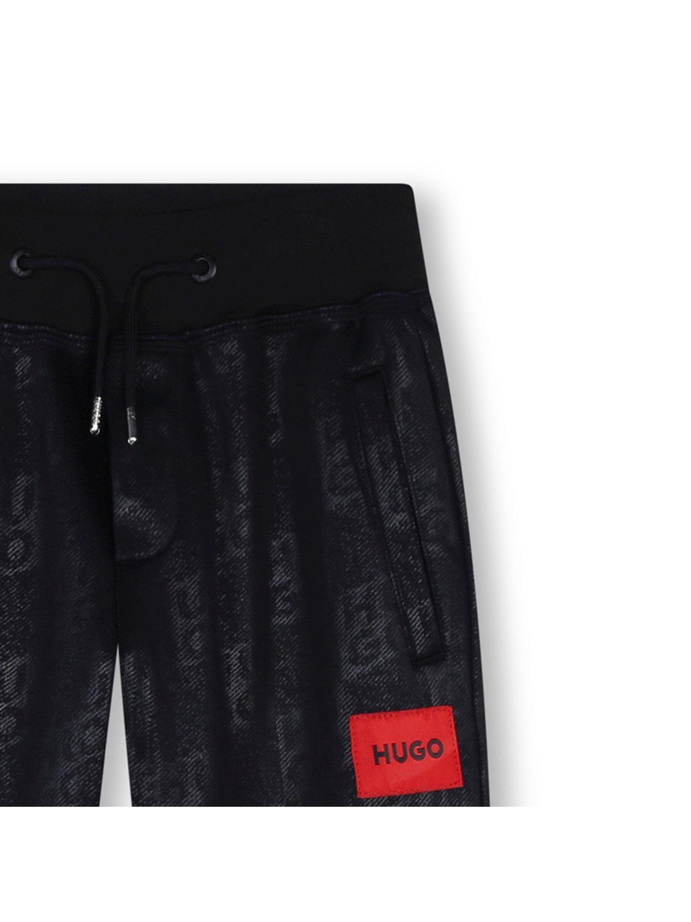 hugo-boys-check-monogram-joggers-blackoutfit