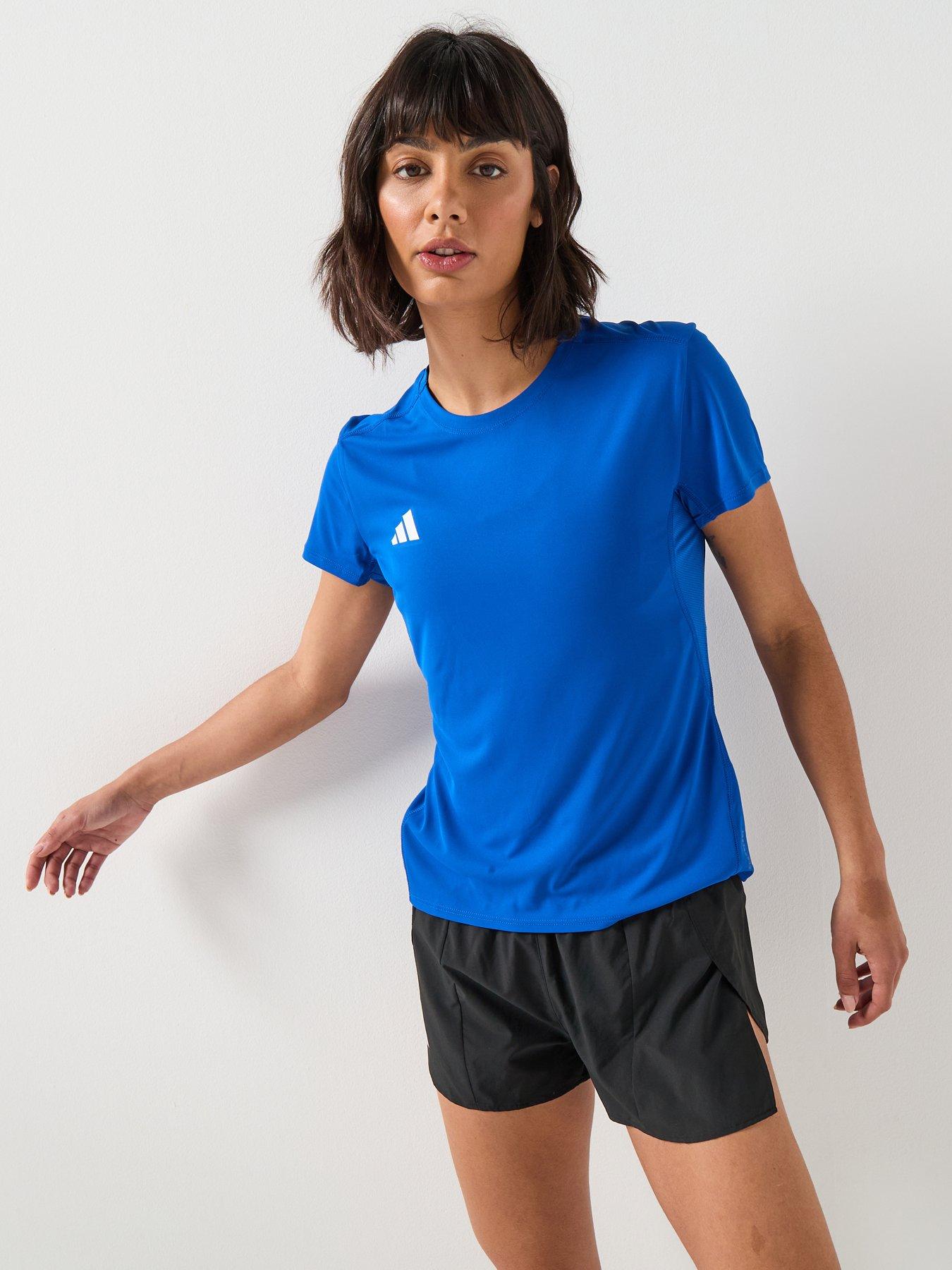 Image 1 of 5 of adidas Adizero Essentials Running T-Shirt - Blue