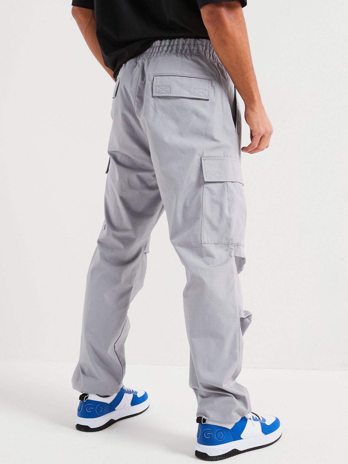 Image 2 of 4 of HUGO Gadic242 Relaxed Fit Cargo Pants - Grey