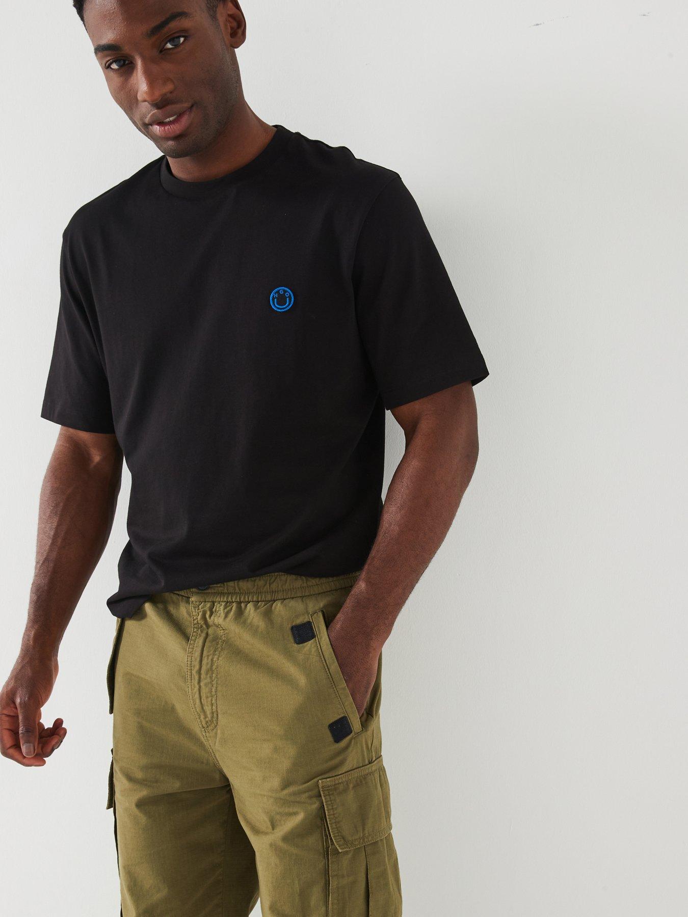 Image 4 of 6 of HUGO Gabio251D Baggy Fit Combat Pants - Khaki