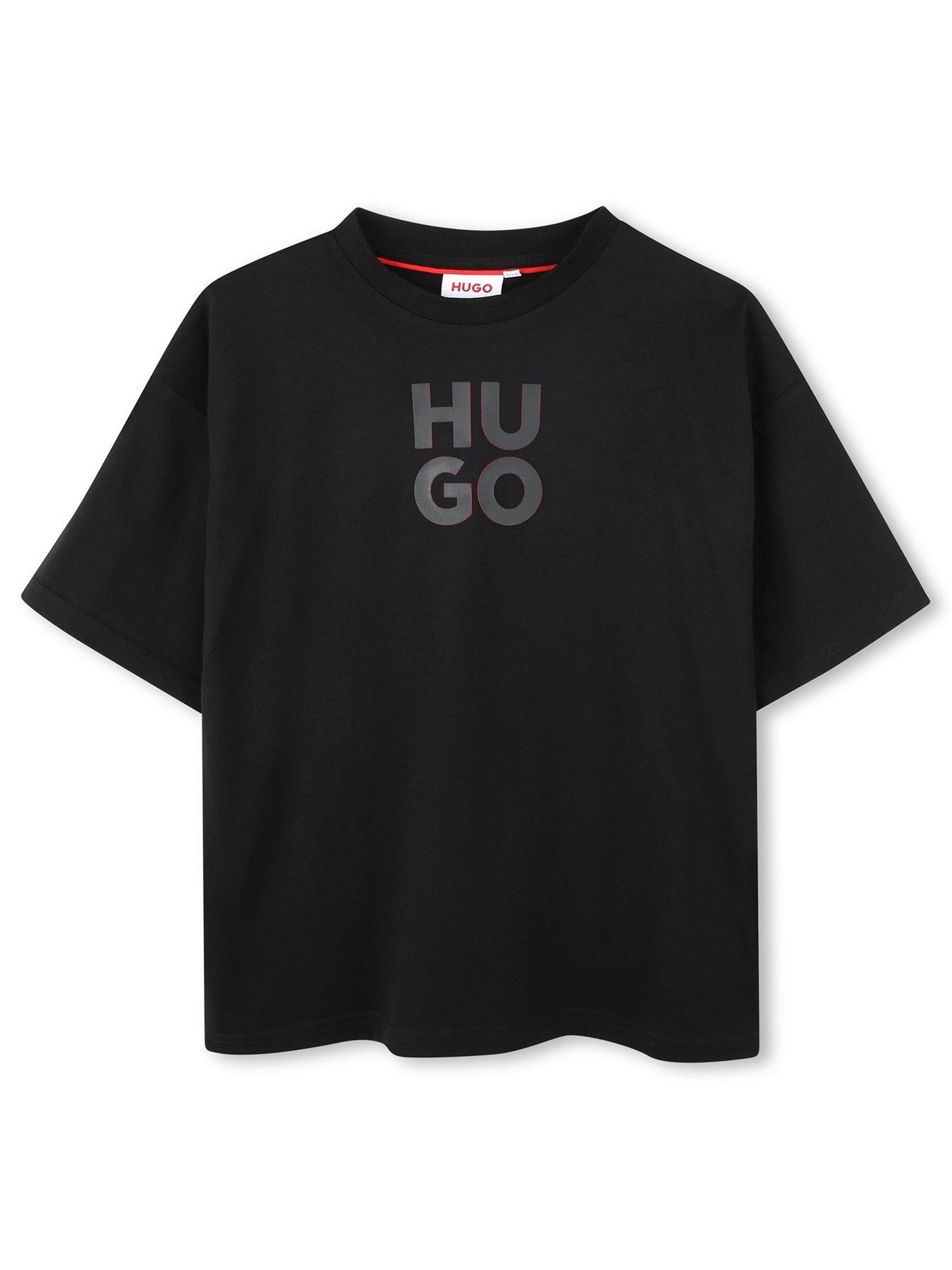 hugo-boys-t-shirt-short-sleeve-t-shirt-black