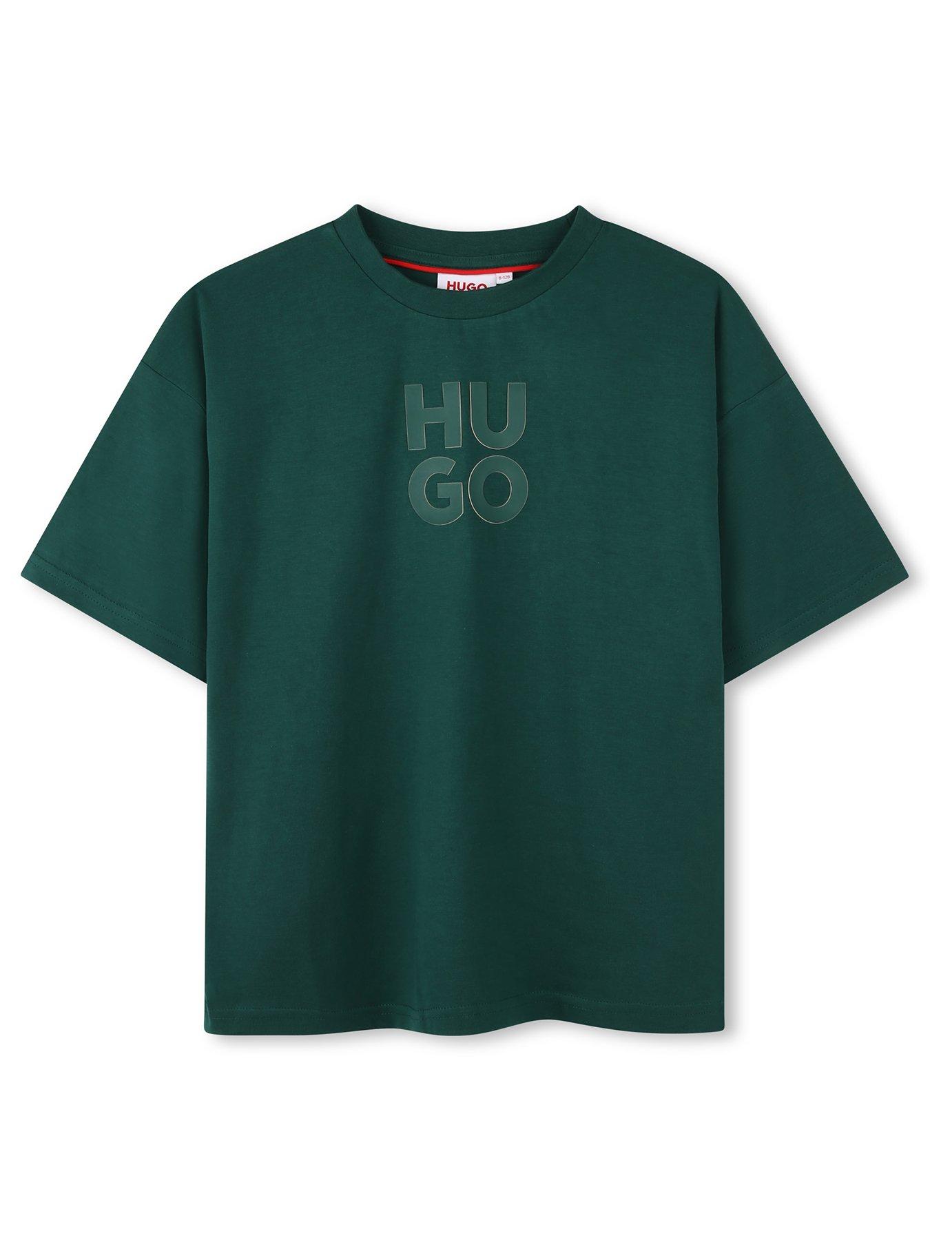 hugo-boys-t-shirt-short-sleeve-t-shirt-green