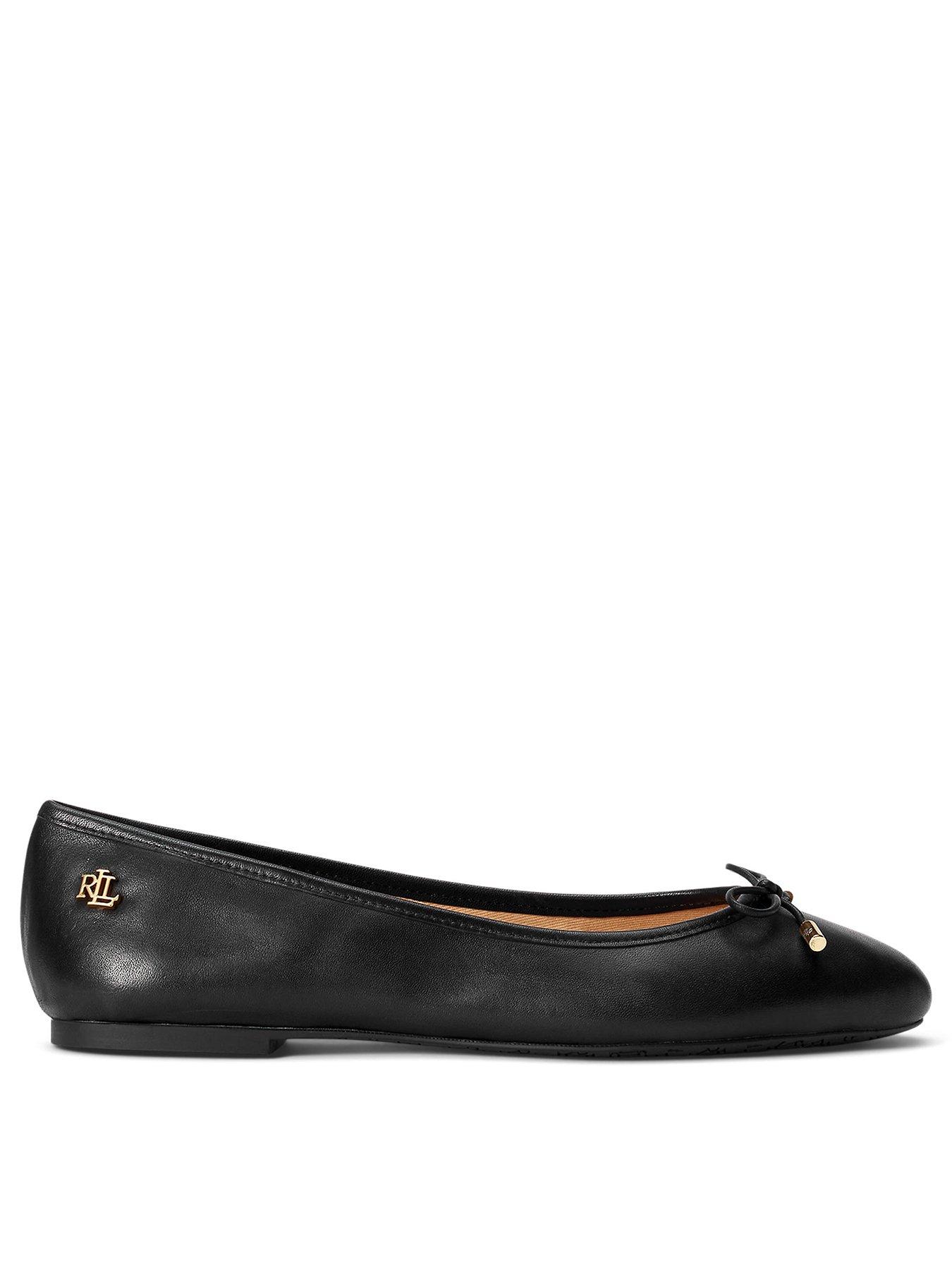 Image of Lauren by Ralph Lauren Jayna Ballet Flat - Black