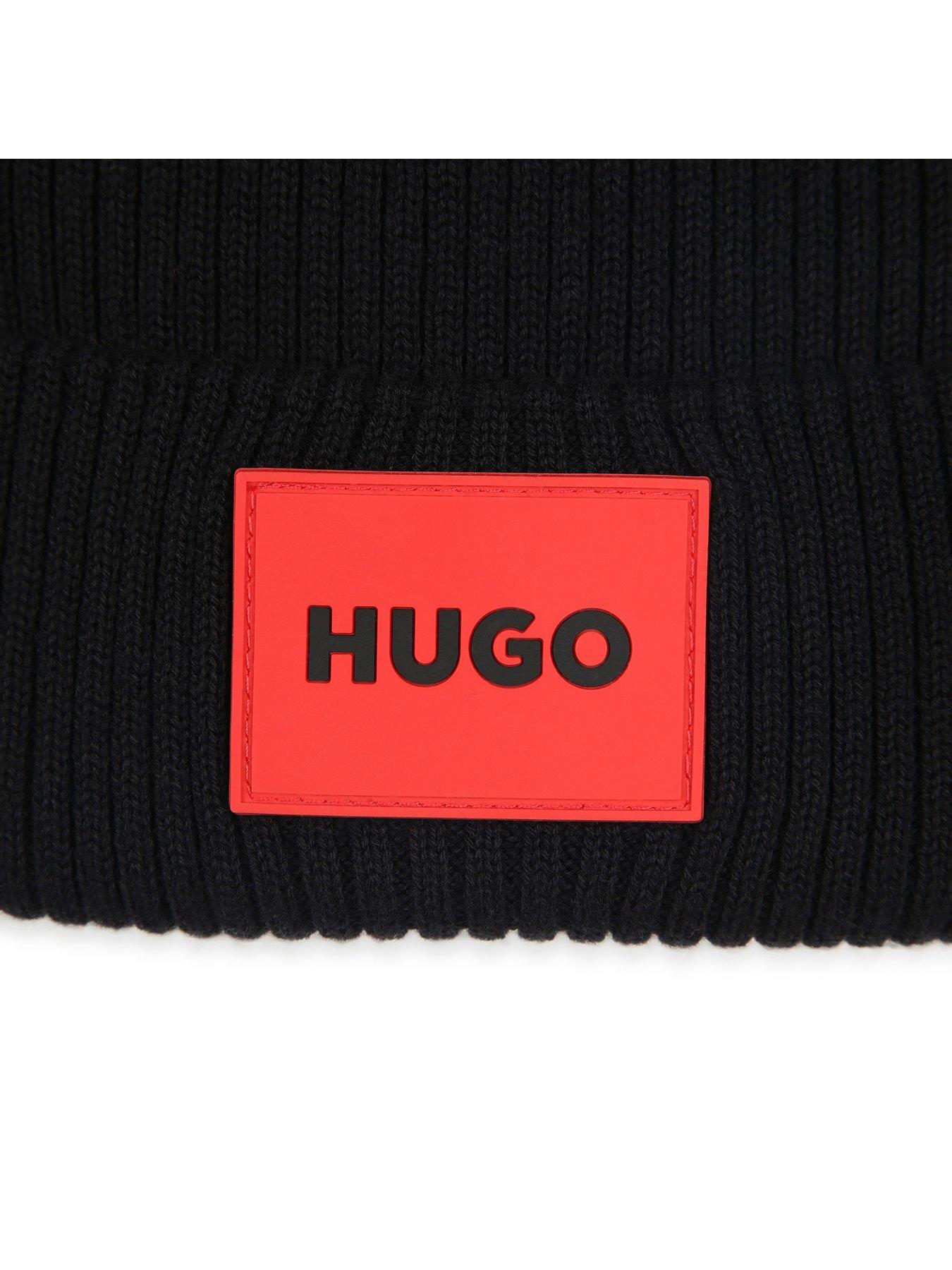 hugo-boys-square-logo-beanie-hat-blackoutfit