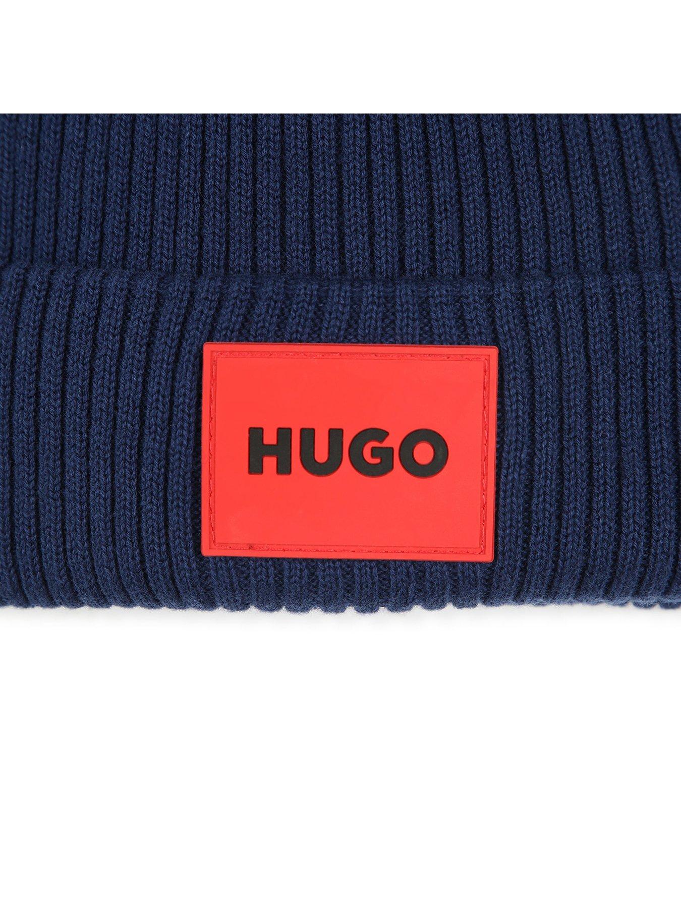 hugo-boys-square-logo-beanie-hat-blueoutfit