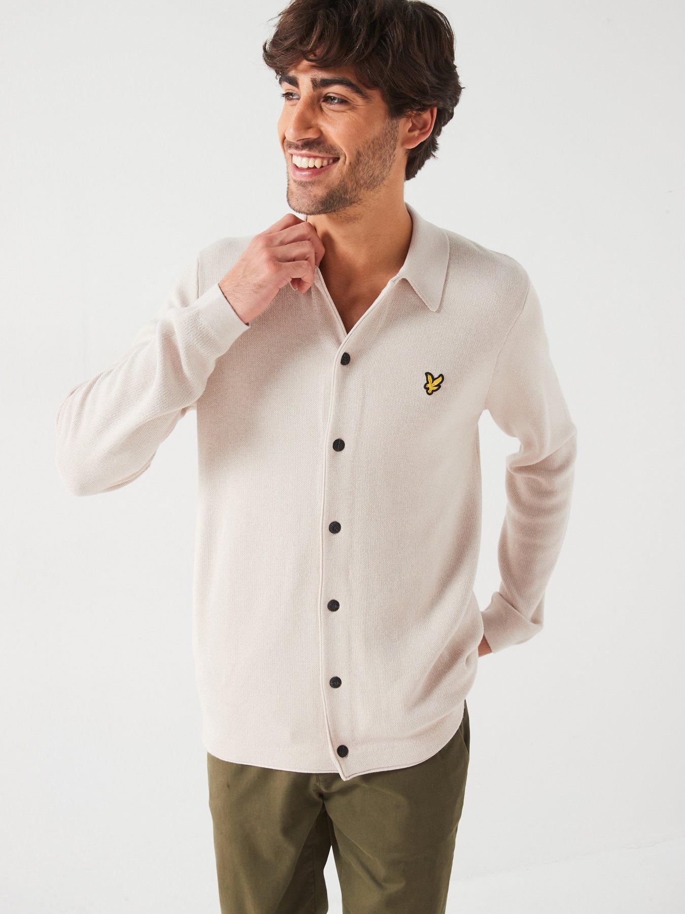 lyle-scott-double-knitted-cardigan--cream