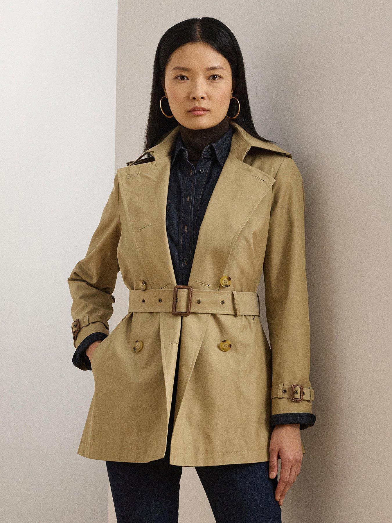 Lauren by Ralph Lauren Belted Trench Coat - Beige
