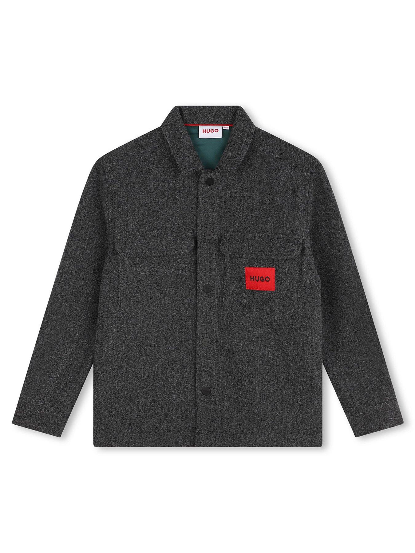 hugo-boys-felt-overshirt-grey