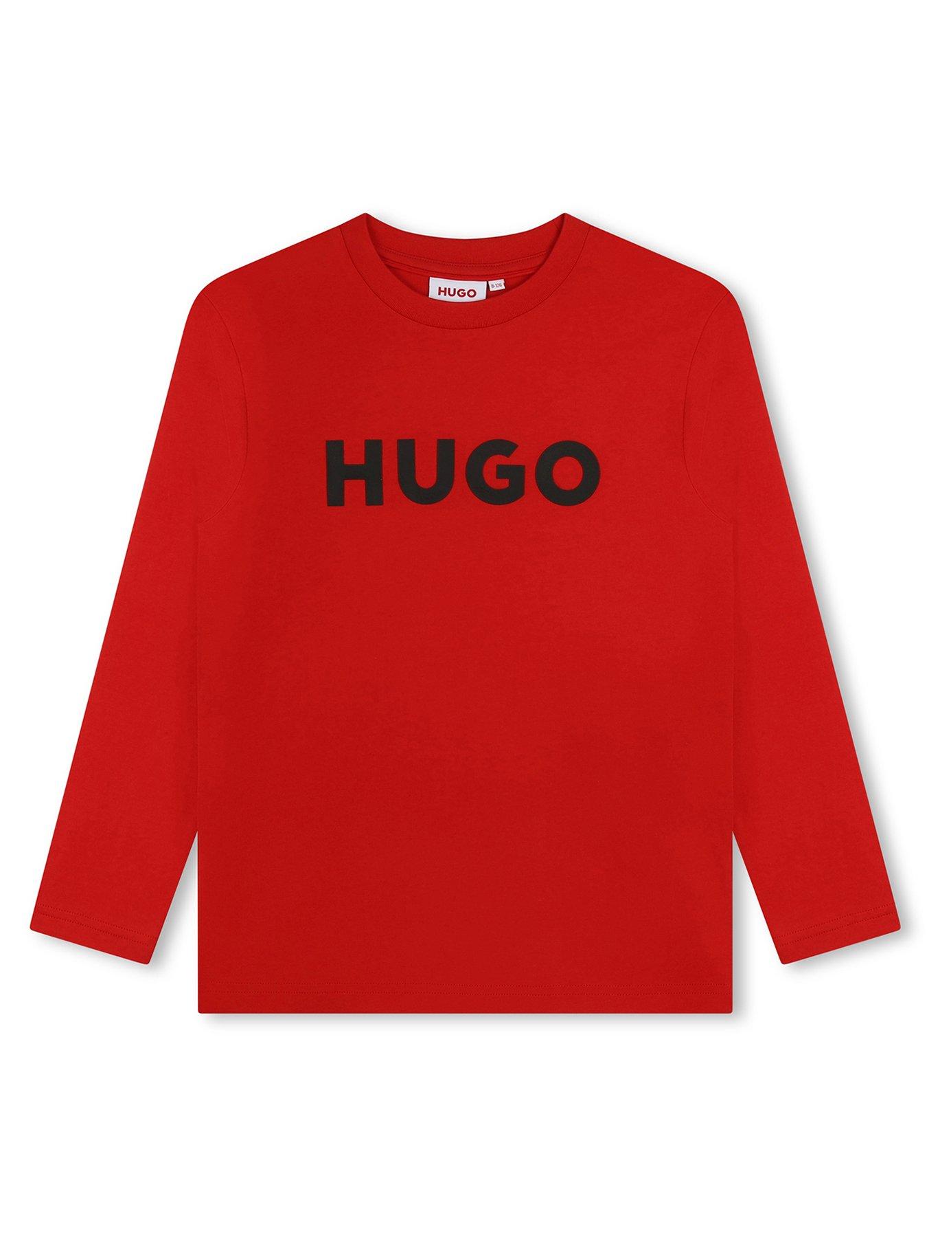 hugo-boys-long-sleeve-t-shirt-red