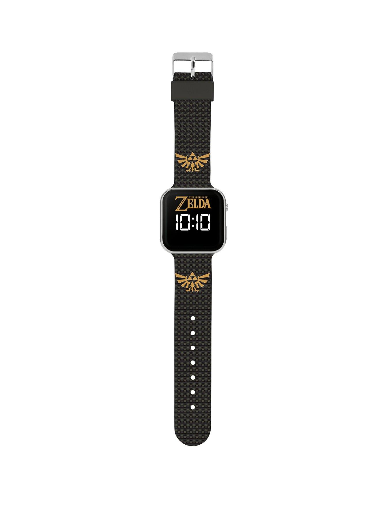 zelda-black-strap-led-watchstillFront