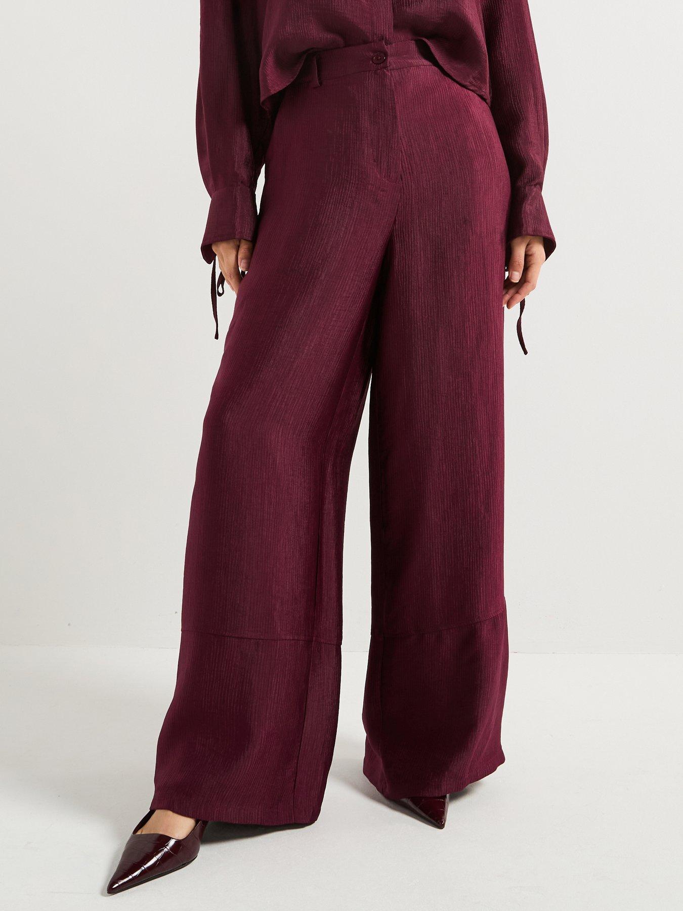 vero-moda-high-waist-trouser-red