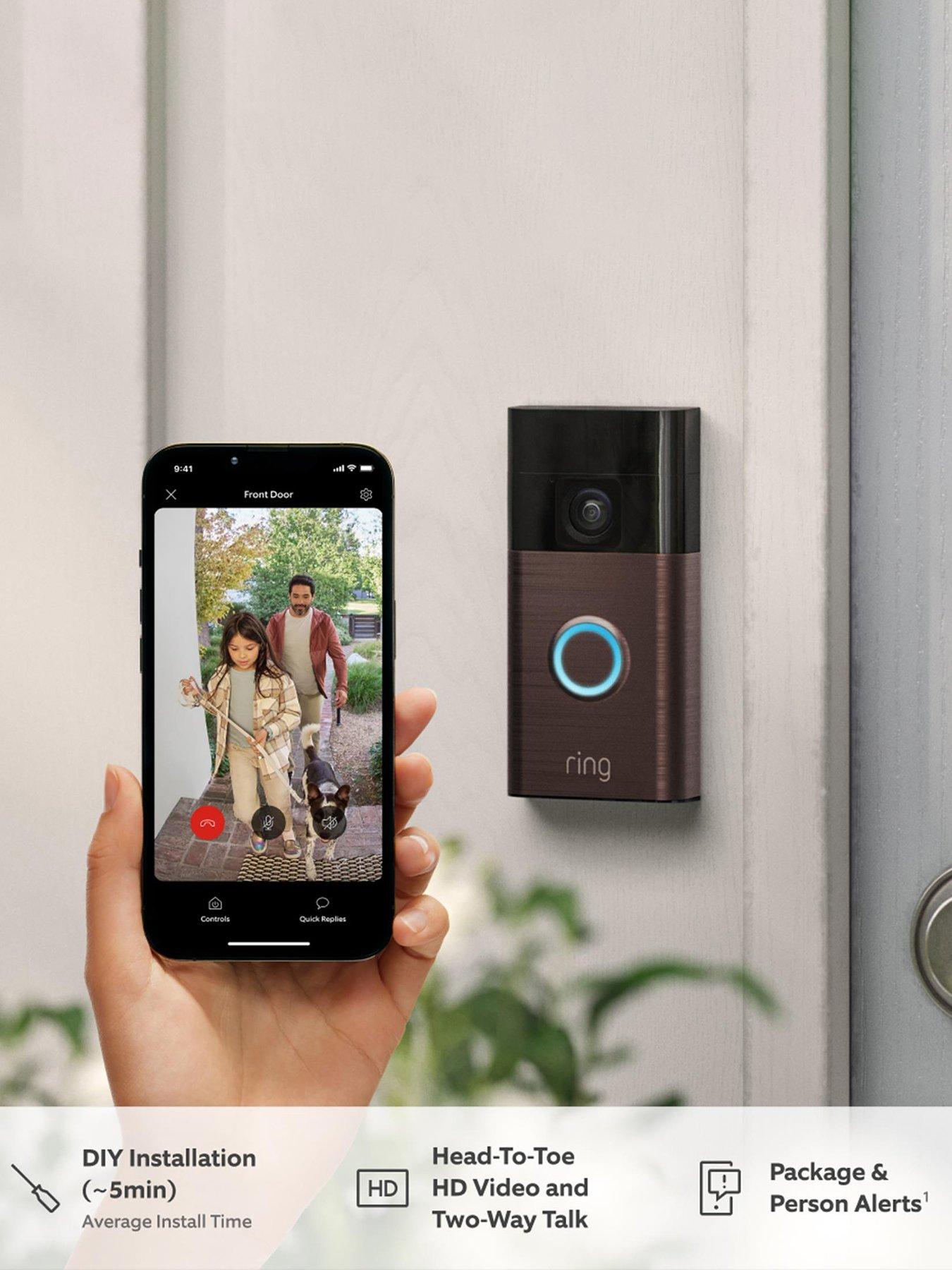 Image 3 of 8 of RING Ring Video Doorbell (3rd Gen) with Chime - Venetian Bronze