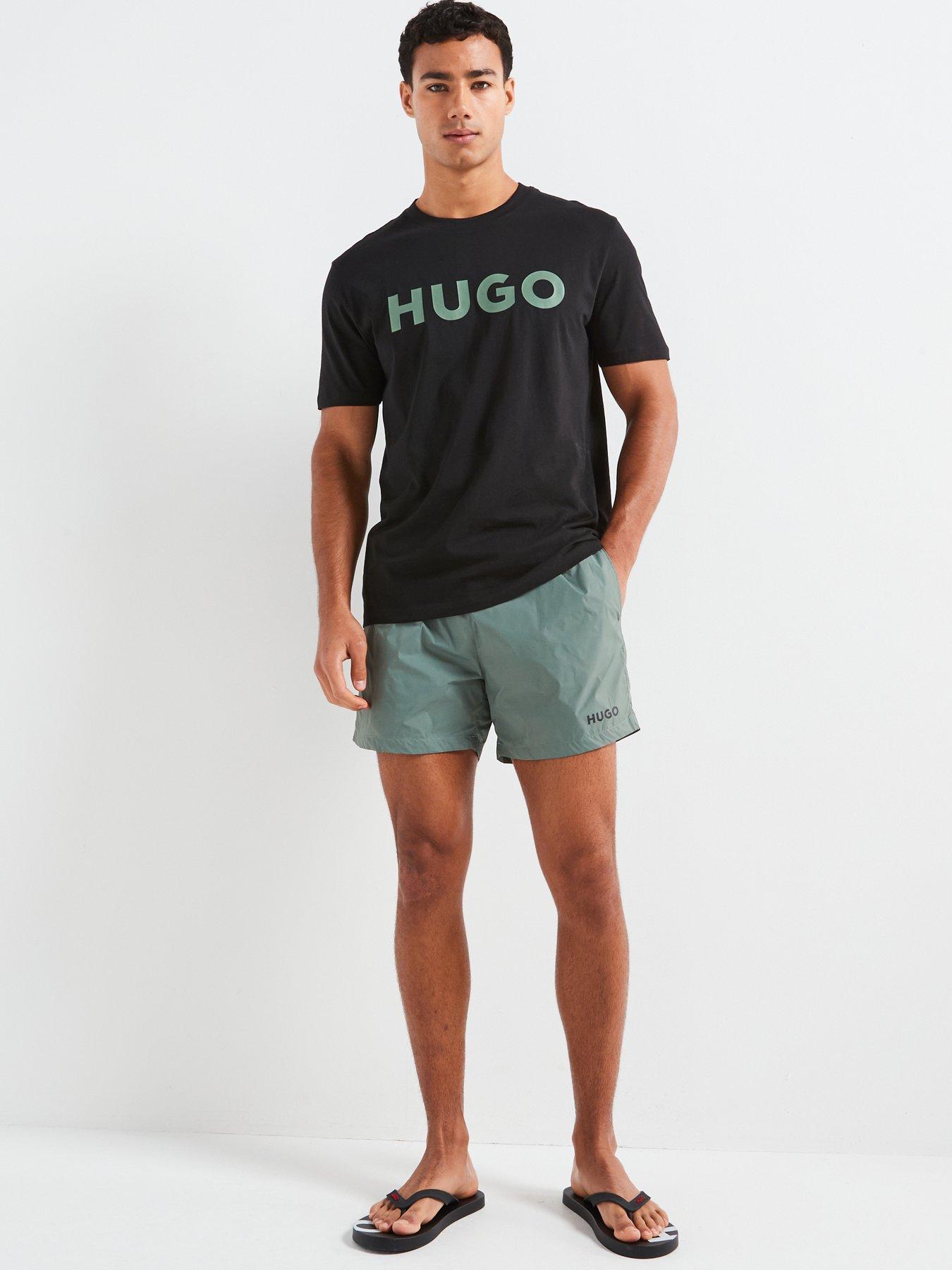 Image 3 of 4 of HUGO Haiti Swim Shorts - Green