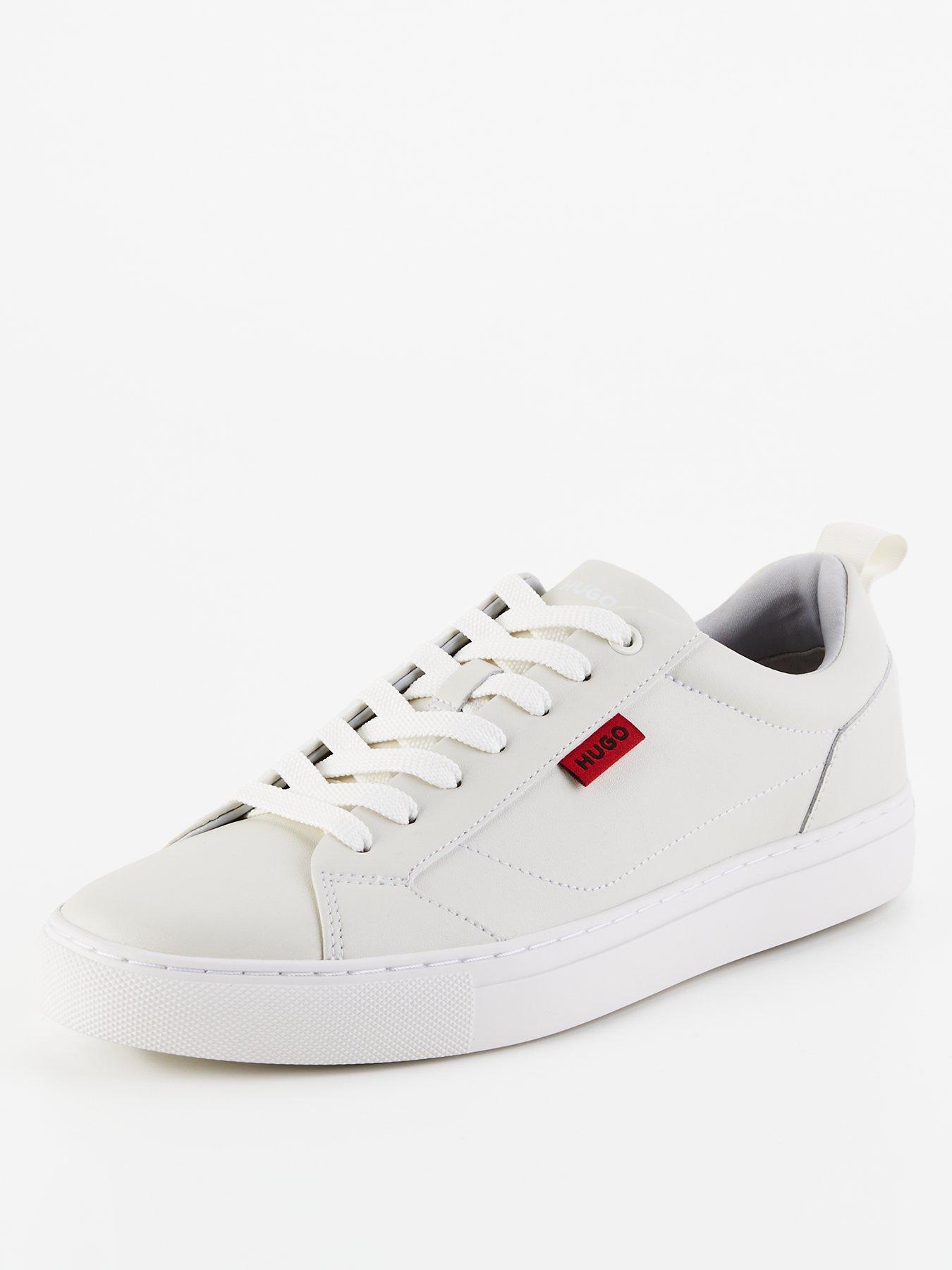 hugo-morrie-leather-tennis-trainer-whitestillFront