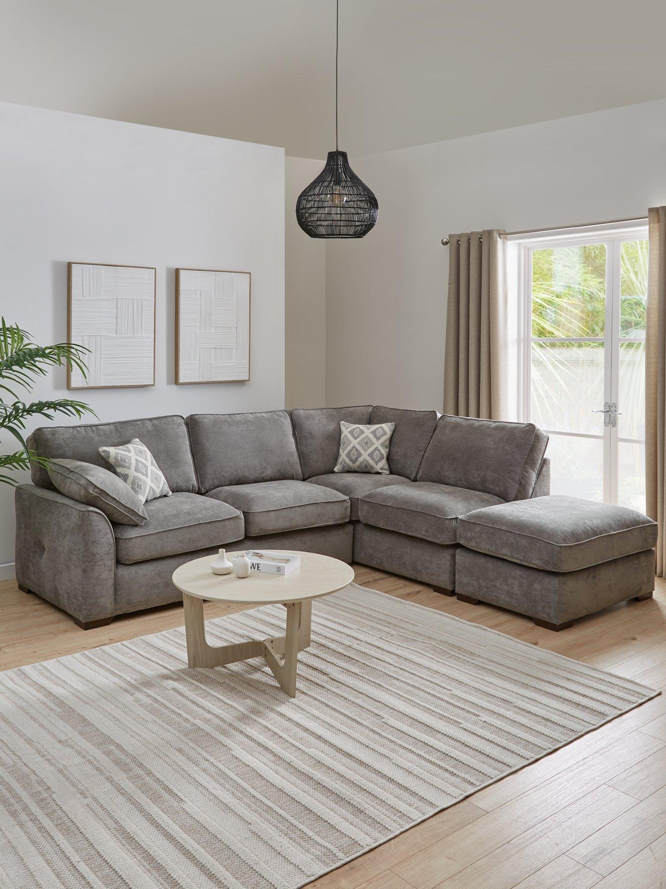 Very Home Cesena R/H Fabric Corner Chaise - Made to Order in the UK
