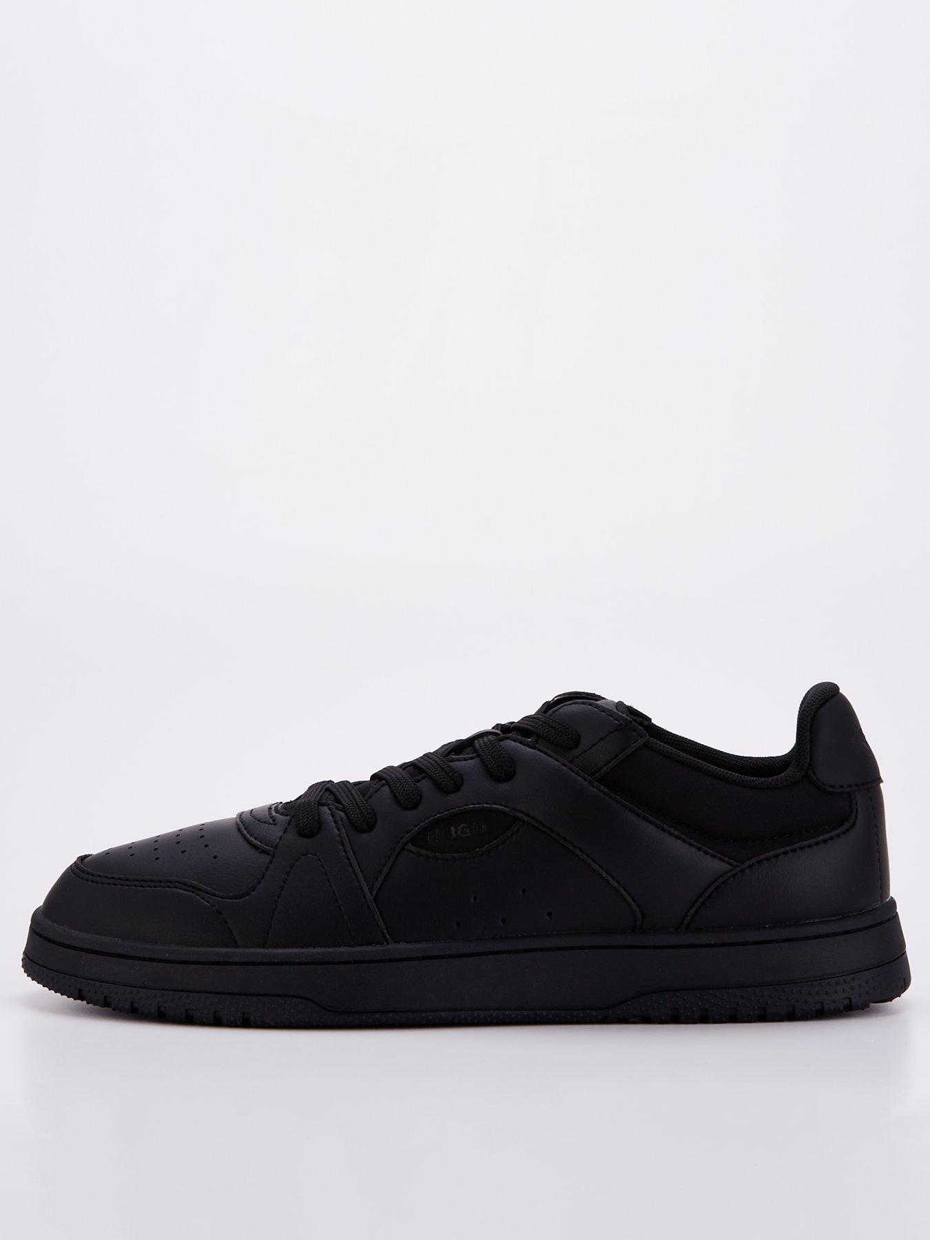 undefined Hadrian Leather Tennis Trainers - Black