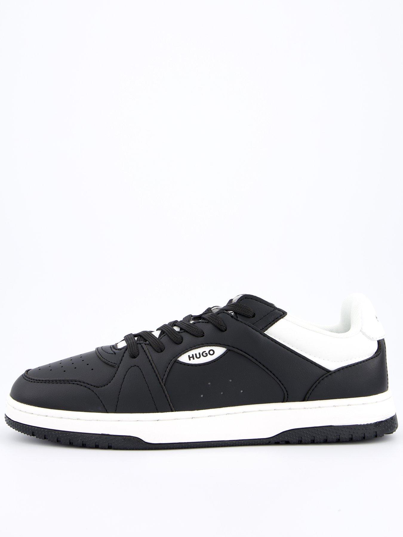 undefined Hadrian Leather Tennis Trainers - Black