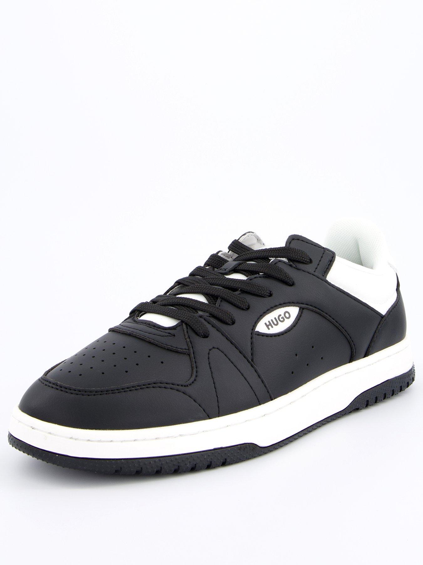 hugo-hadrian-leather-tennis-trainer-blackstillFront