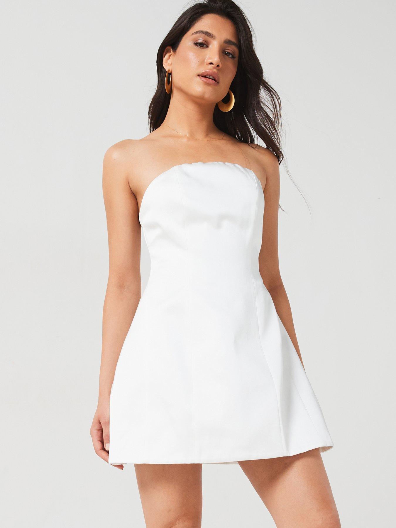 six-stories-bandeau-satin-a-line-mini-dress-white