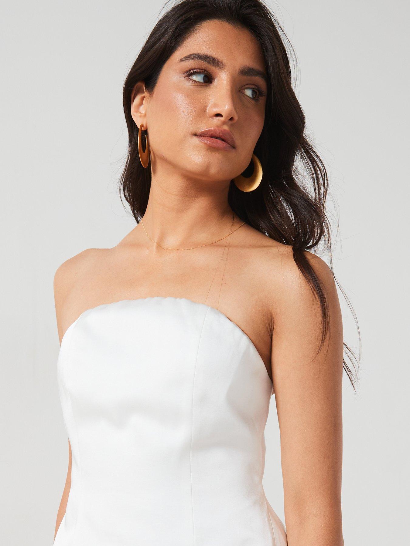 six-stories-bandeau-satin-a-line-mini-dress-whitedetail