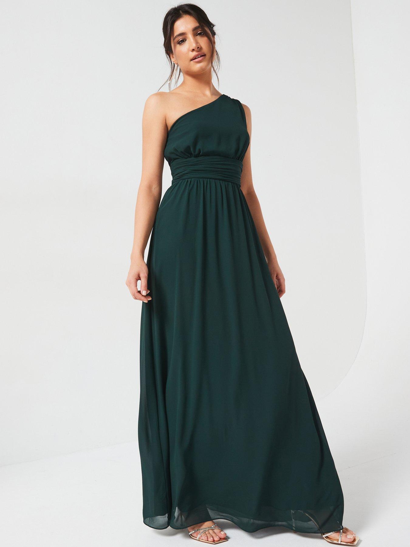 six-stories-one-shoulder-pleated-chiffon-bridesmaid-dress-emerald-green