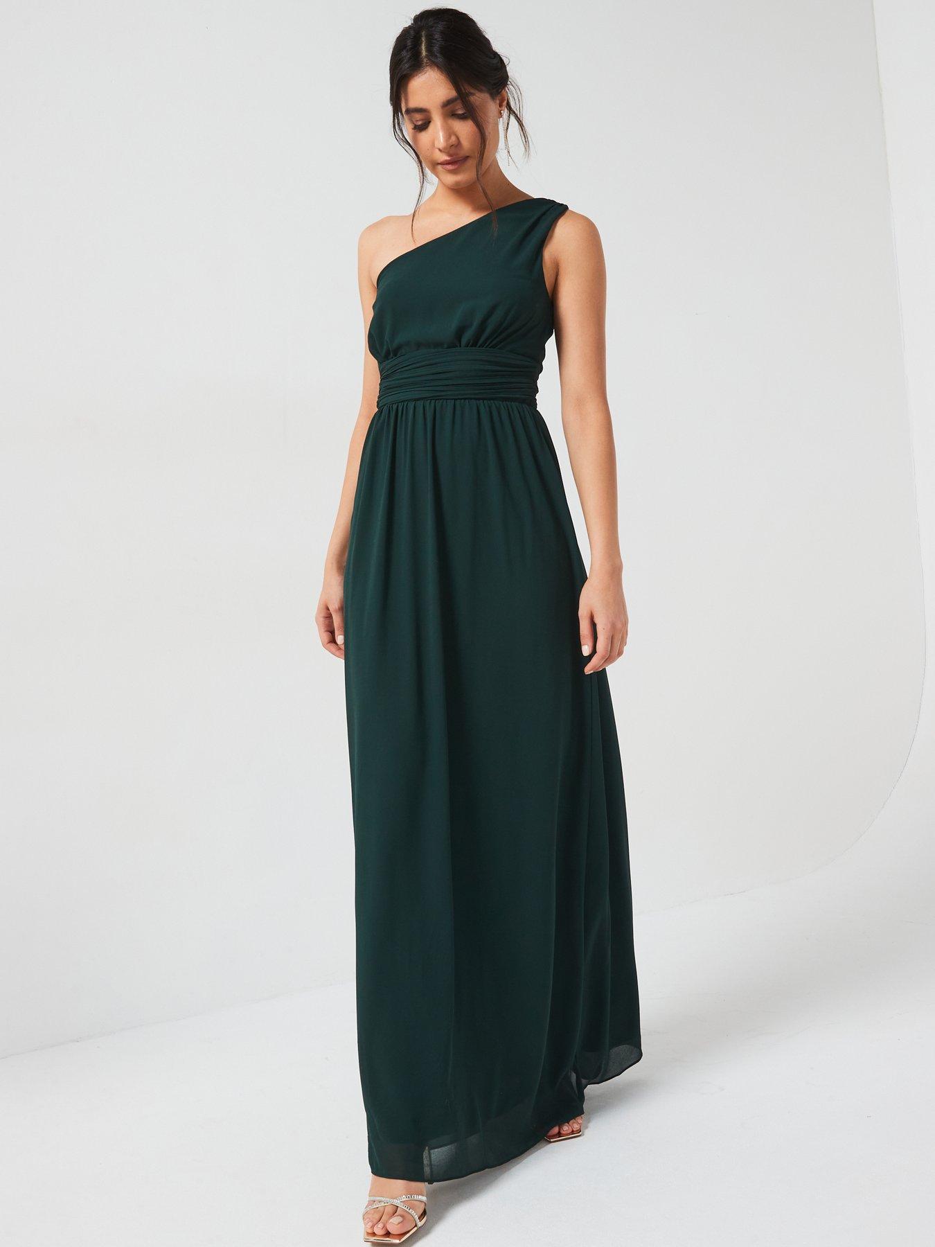 six-stories-one-shoulder-pleated-chiffon-bridesmaid-dress-emerald-greenback