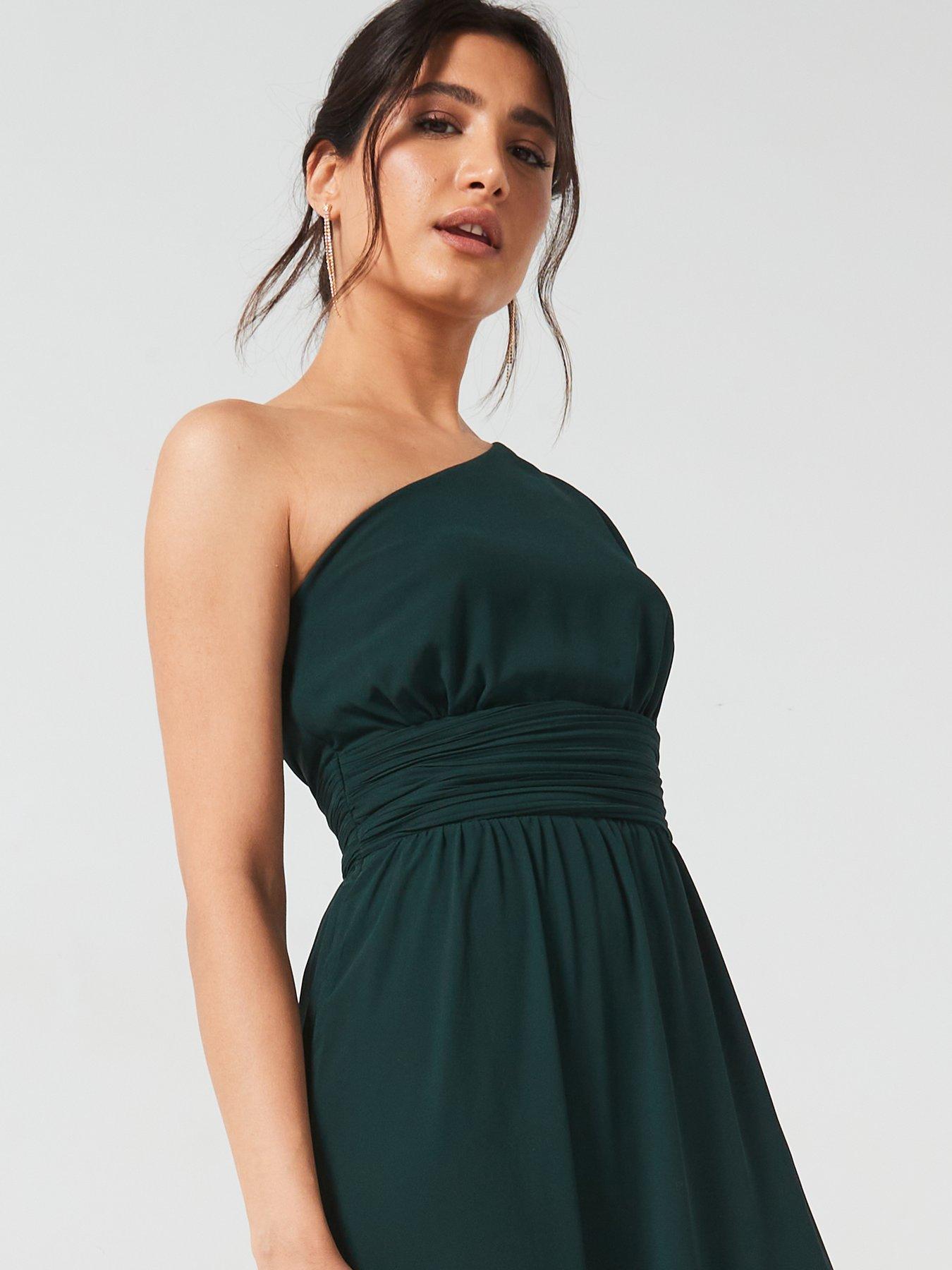 six-stories-one-shoulder-pleated-chiffon-bridesmaid-dress-emerald-greenoutfit