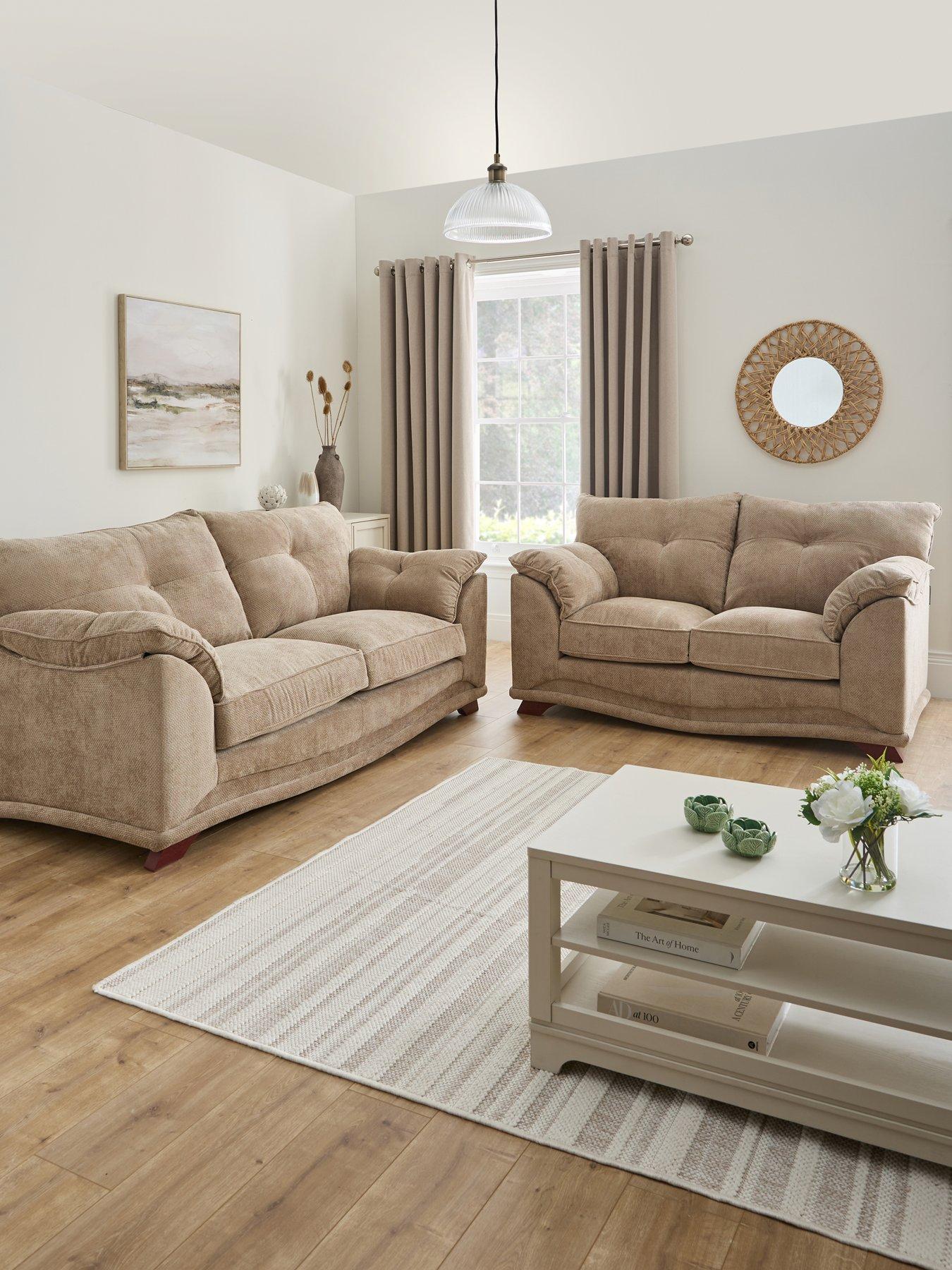 Very Home Evissa 3 + 2 Fabric Sofas - Made to Order in the UK