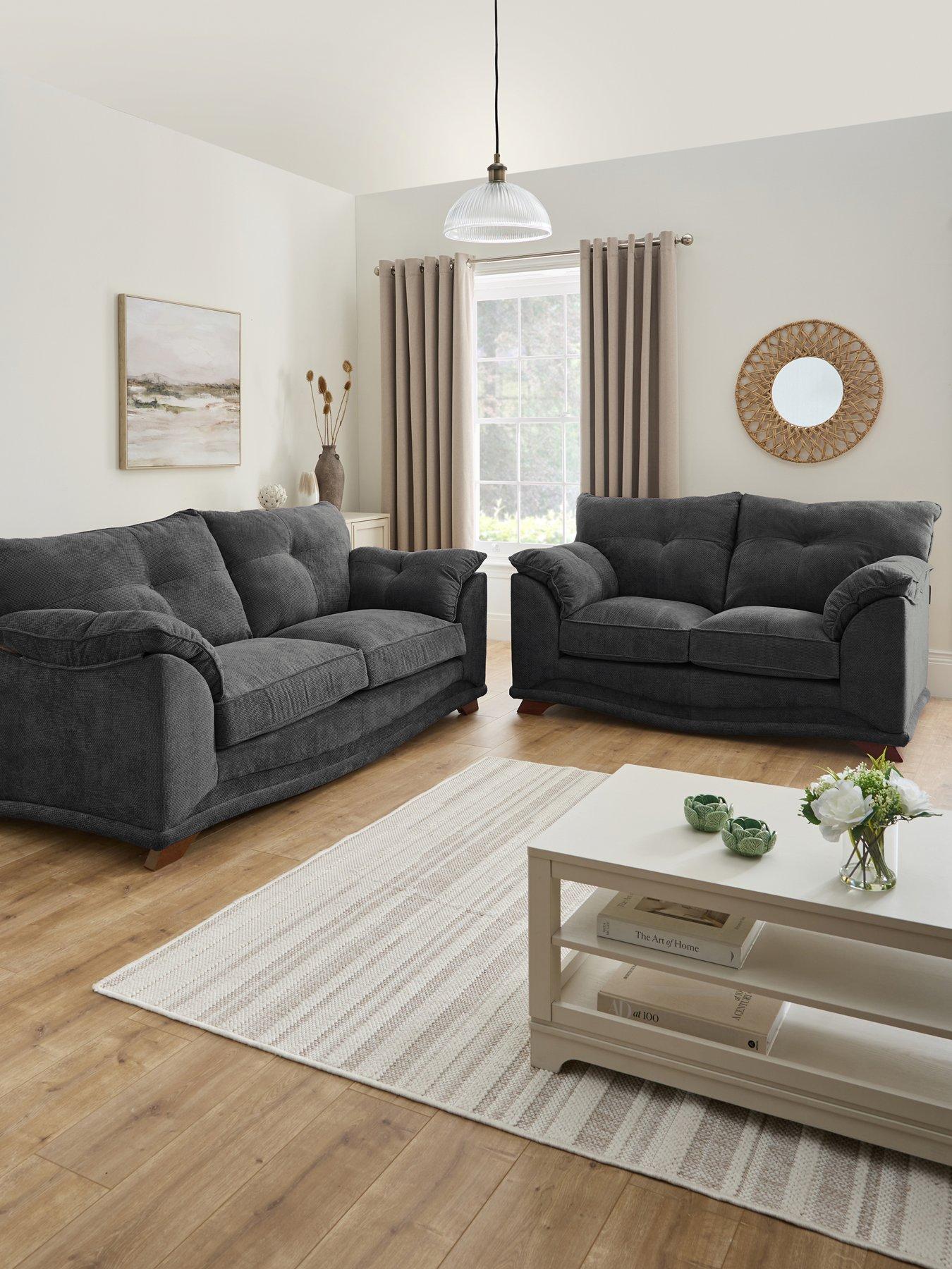 Very Home Evissa 3 + 2 Fabric Sofas - Made to Order in the UK