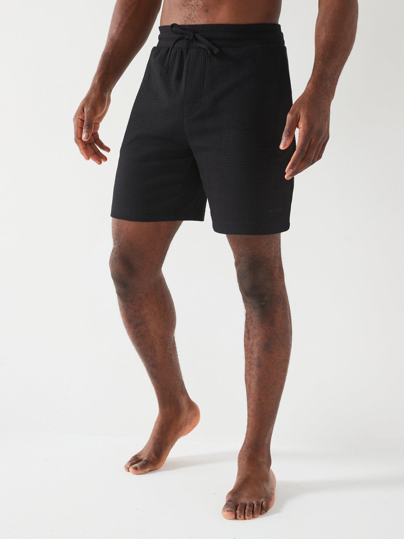 hugo-hugo-austin-waffle-loungewear-shorts-black