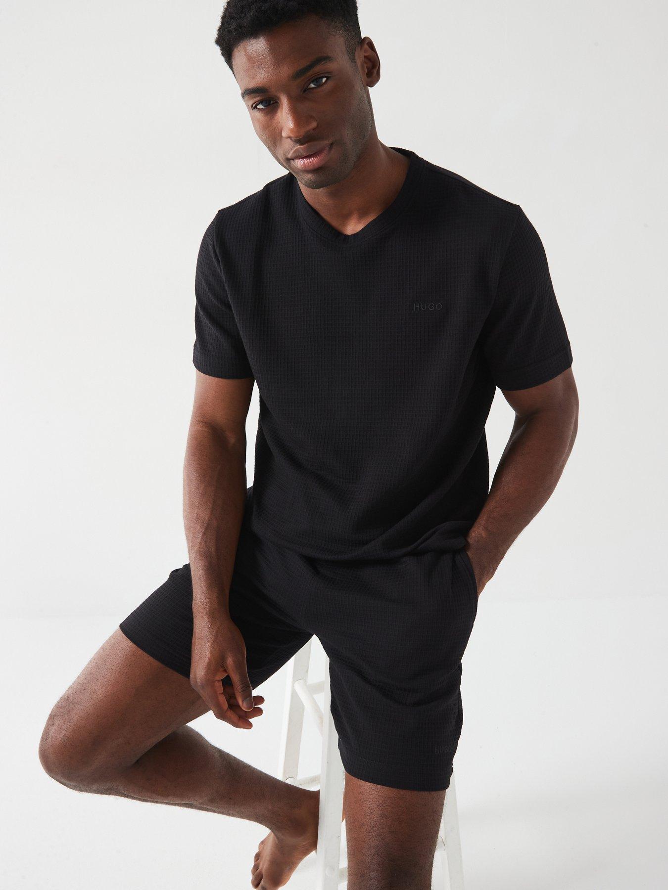 hugo-hugo-austin-waffle-loungewear-shorts-blackoutfit