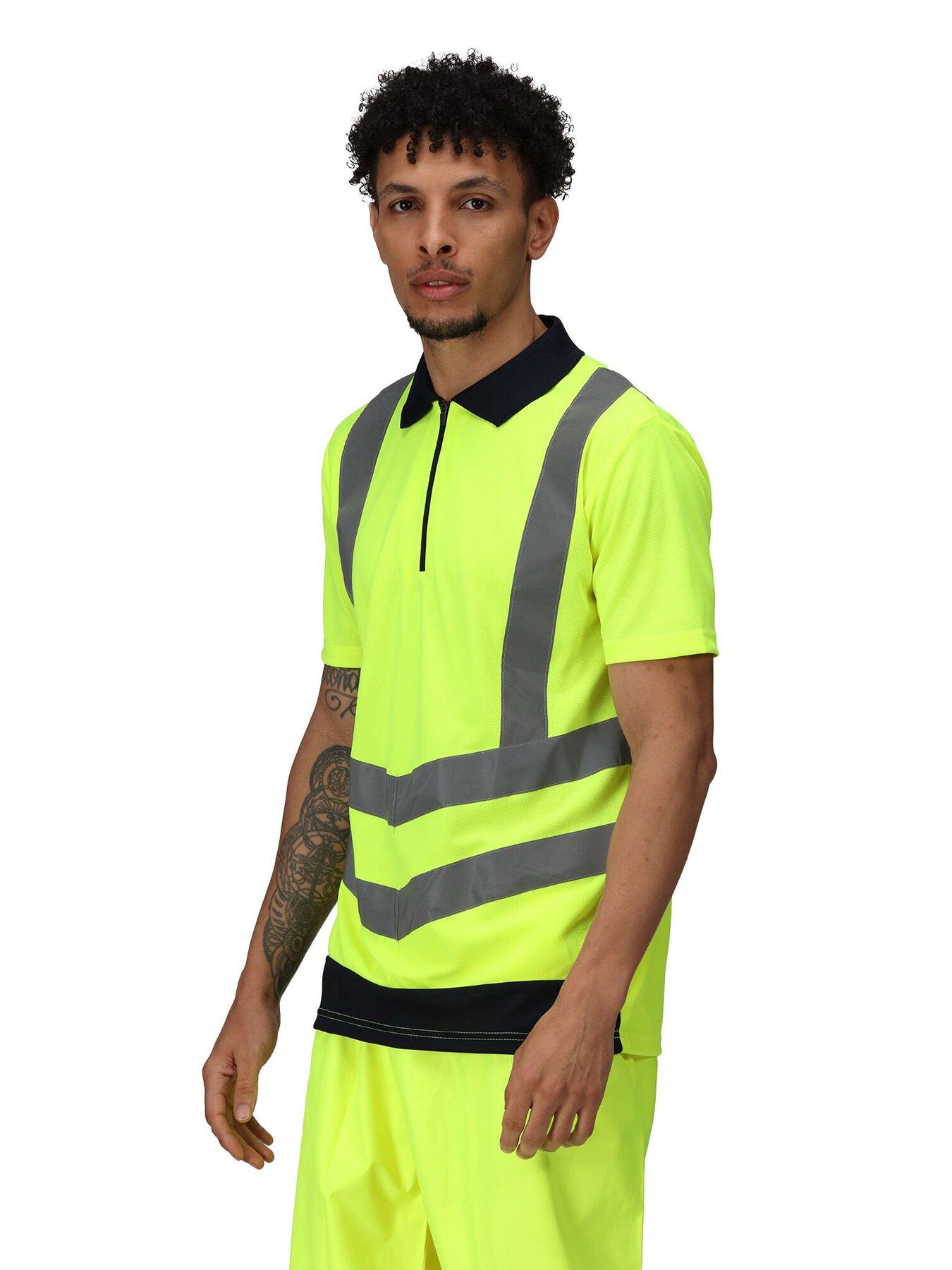 regatta-professional-workwear-hivis-pro-polo-t-shirt--yellownavy